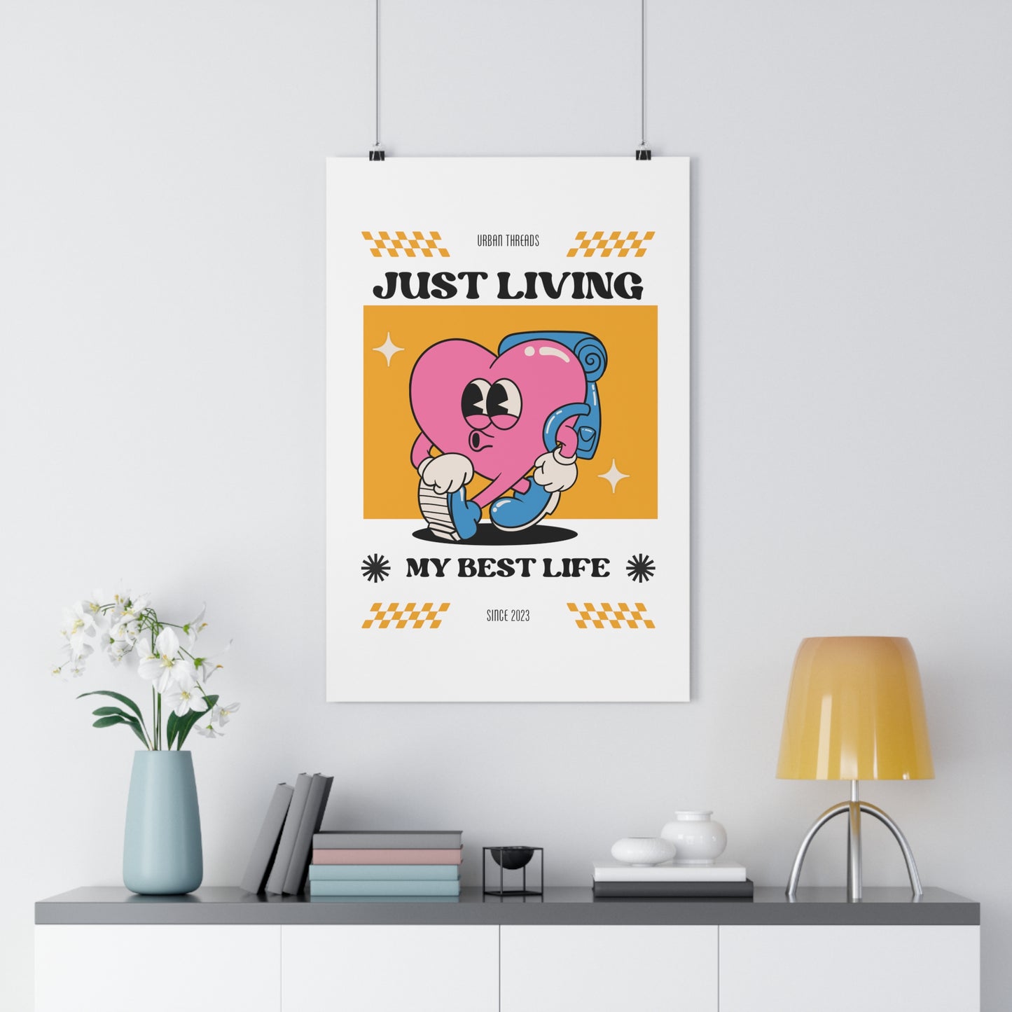 Just Living My Best Life Premium Paper Poster