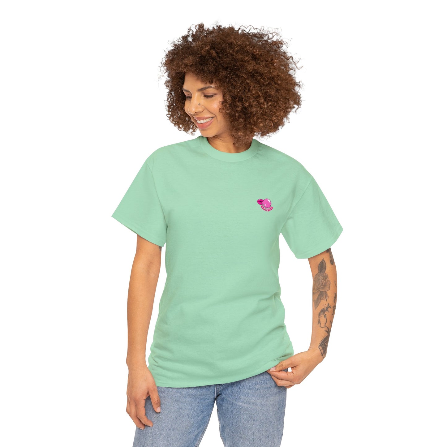 Unisex Whatever Lip Bubble Blowing T-shirt (Multiple Colours)