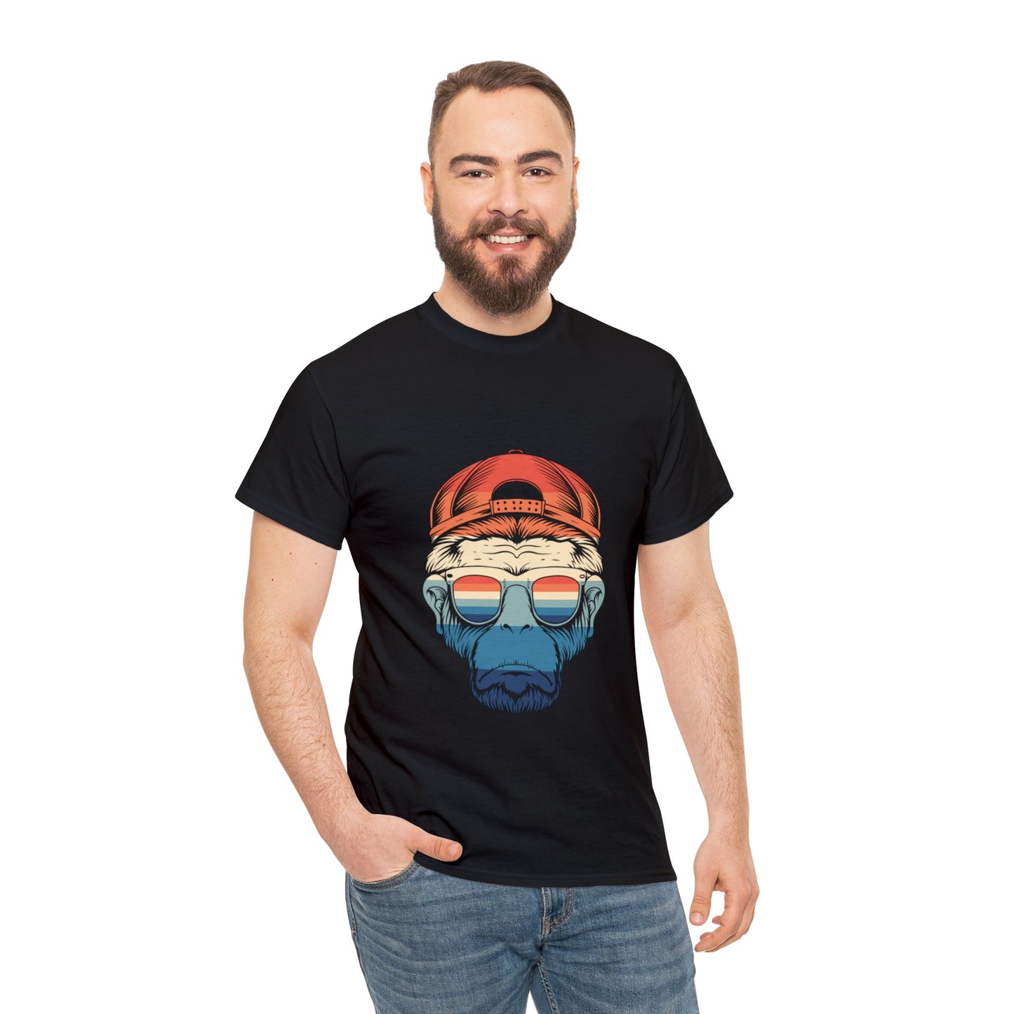 Unisex Monkey Vibes Heavy Cotton Tee