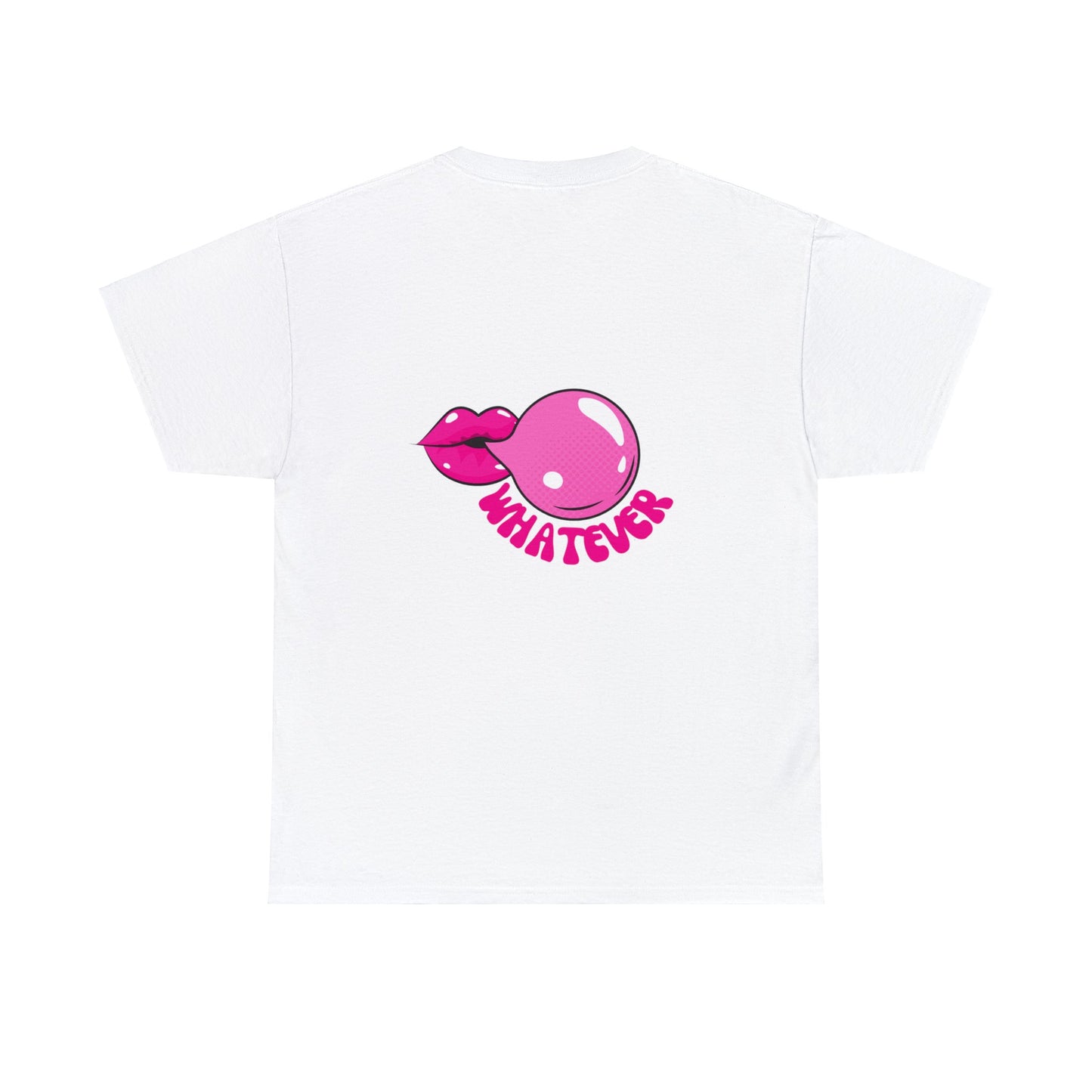 Unisex Whatever Lip Bubble Blowing T-shirt (Multiple Colours)