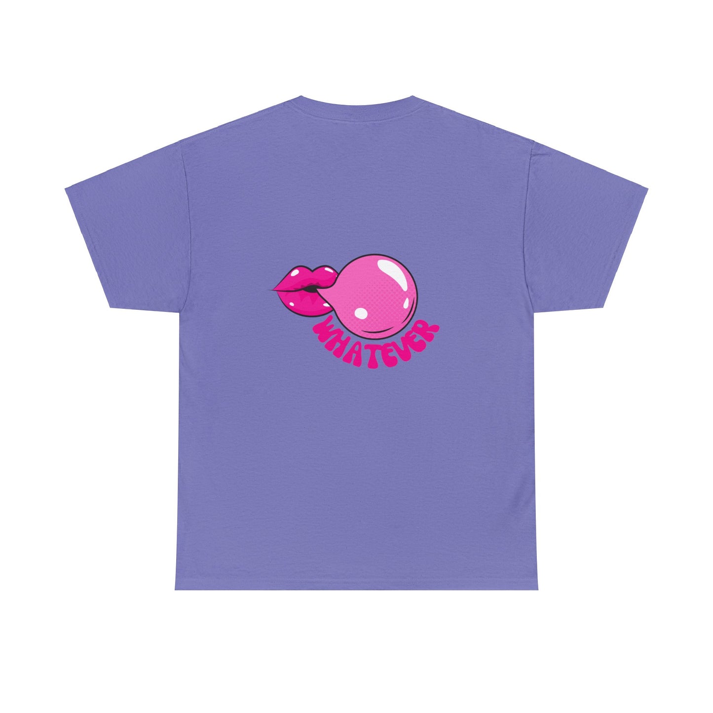 Unisex Whatever Lip Bubble Blowing T-shirt (Multiple Colours)