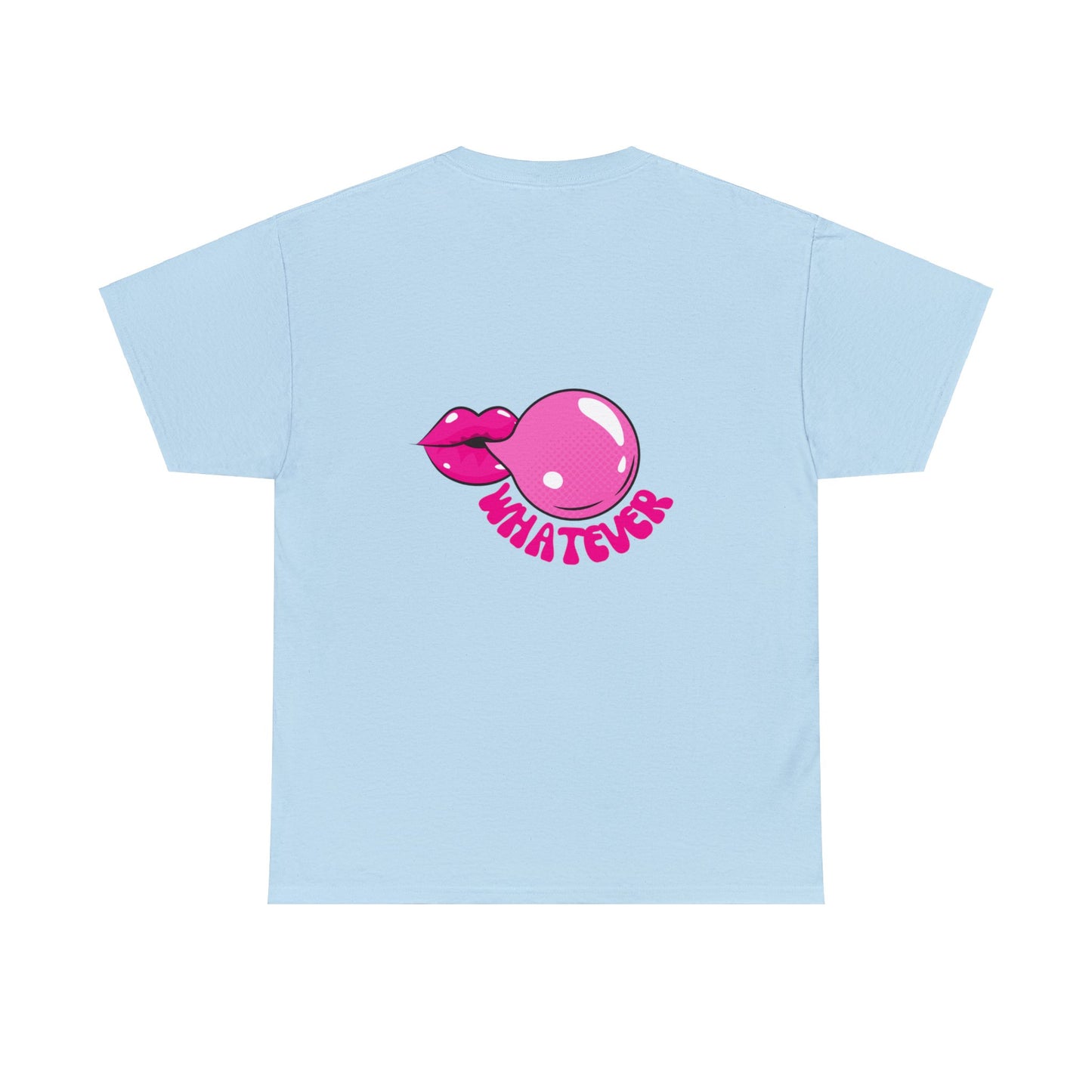Unisex Whatever Lip Bubble Blowing T-shirt (Multiple Colours)