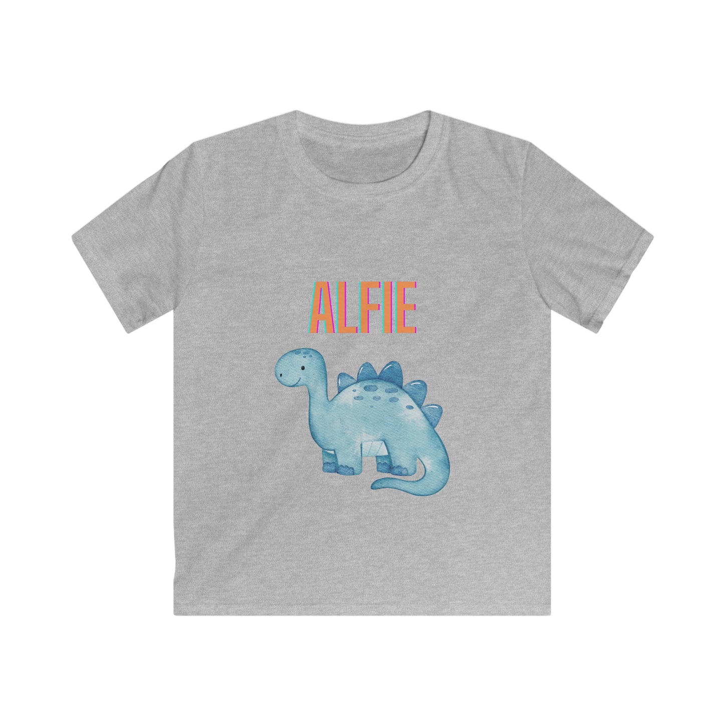 Children's Personalised Dinosaur T-Shirt (Multiple Colours)