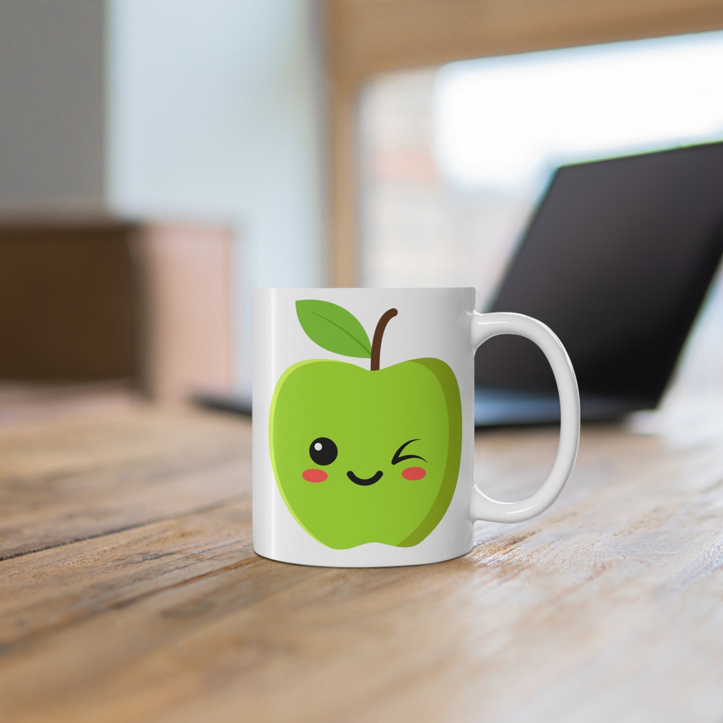 Winking Apple Coffee or Tea Mug