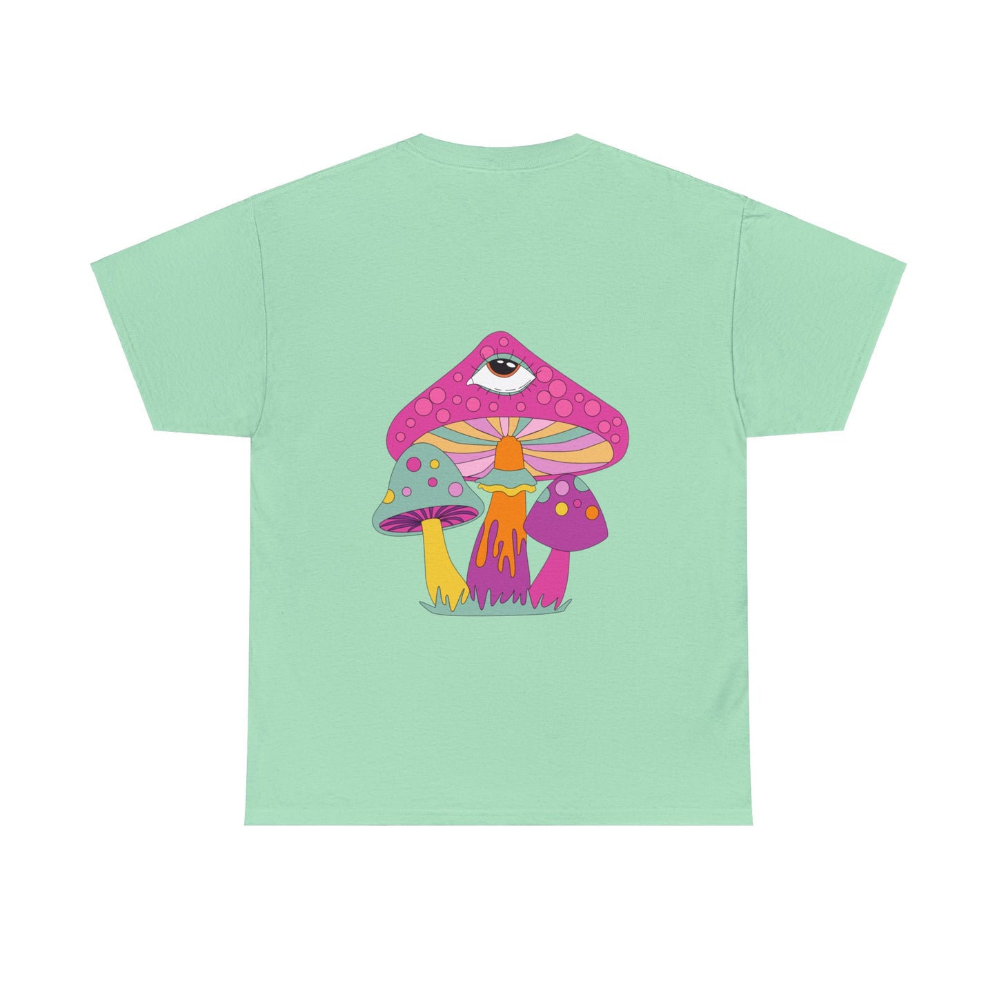 Unisex Trippy Mushrooms Good Vibes T-Shirt (Multiple Colours)