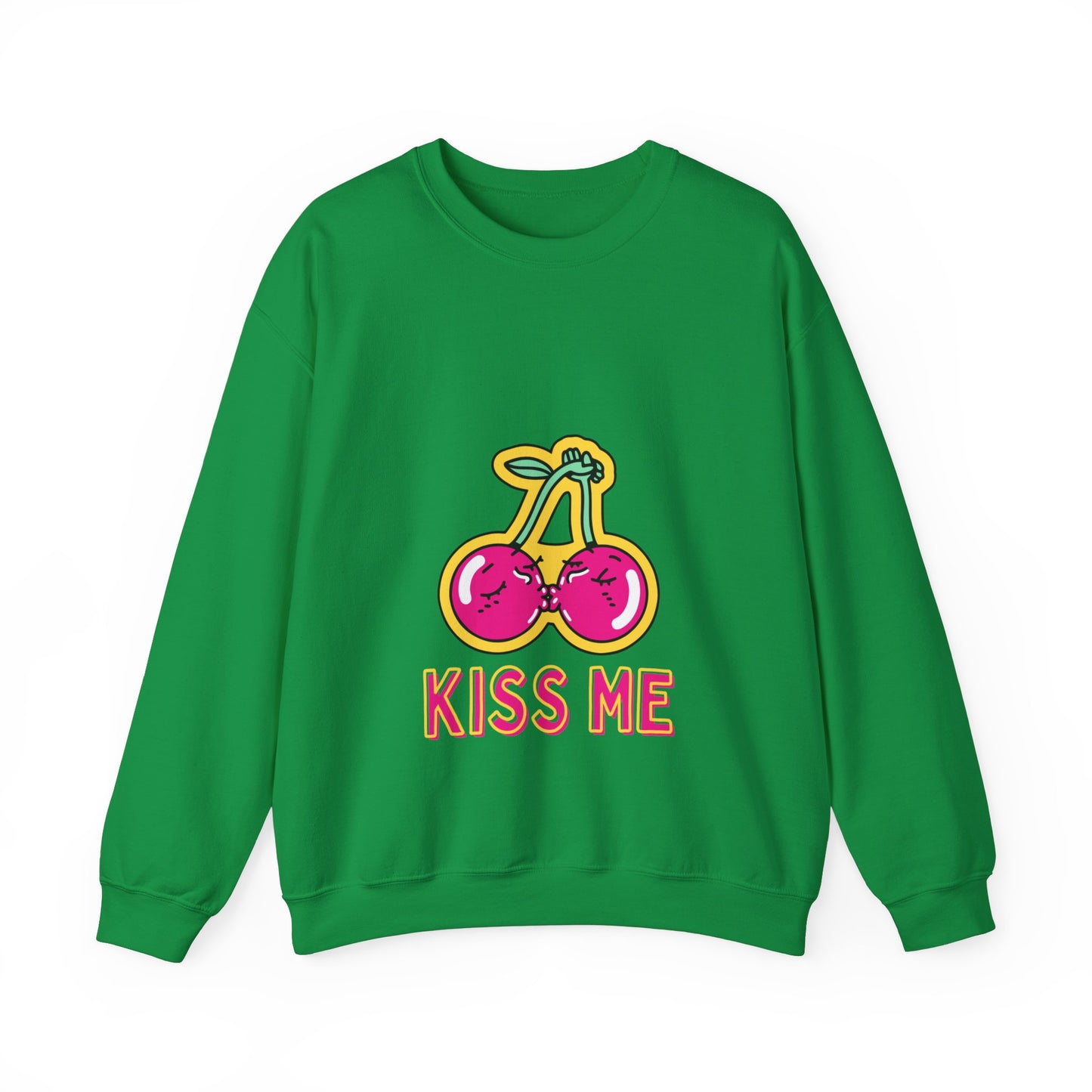 Cosy Kiss Me Kissing Cherries Unisex Heavy Blend⢠Crewneck Sweatshirt (Multiple Colours)