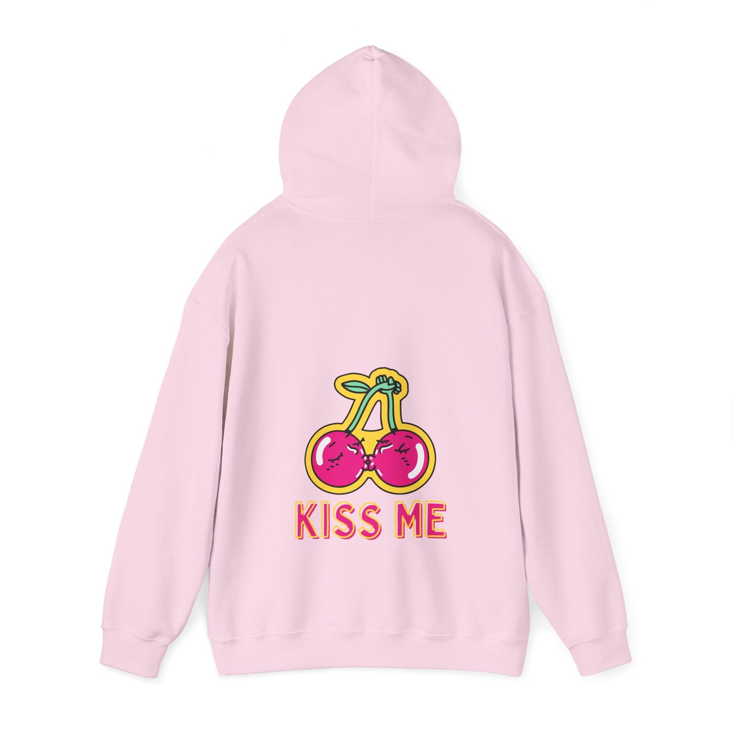 Unisex Kissing Cherries Kiss Me Heavy Blend⢠Hooded Sweatshirt (Multiple Colours)