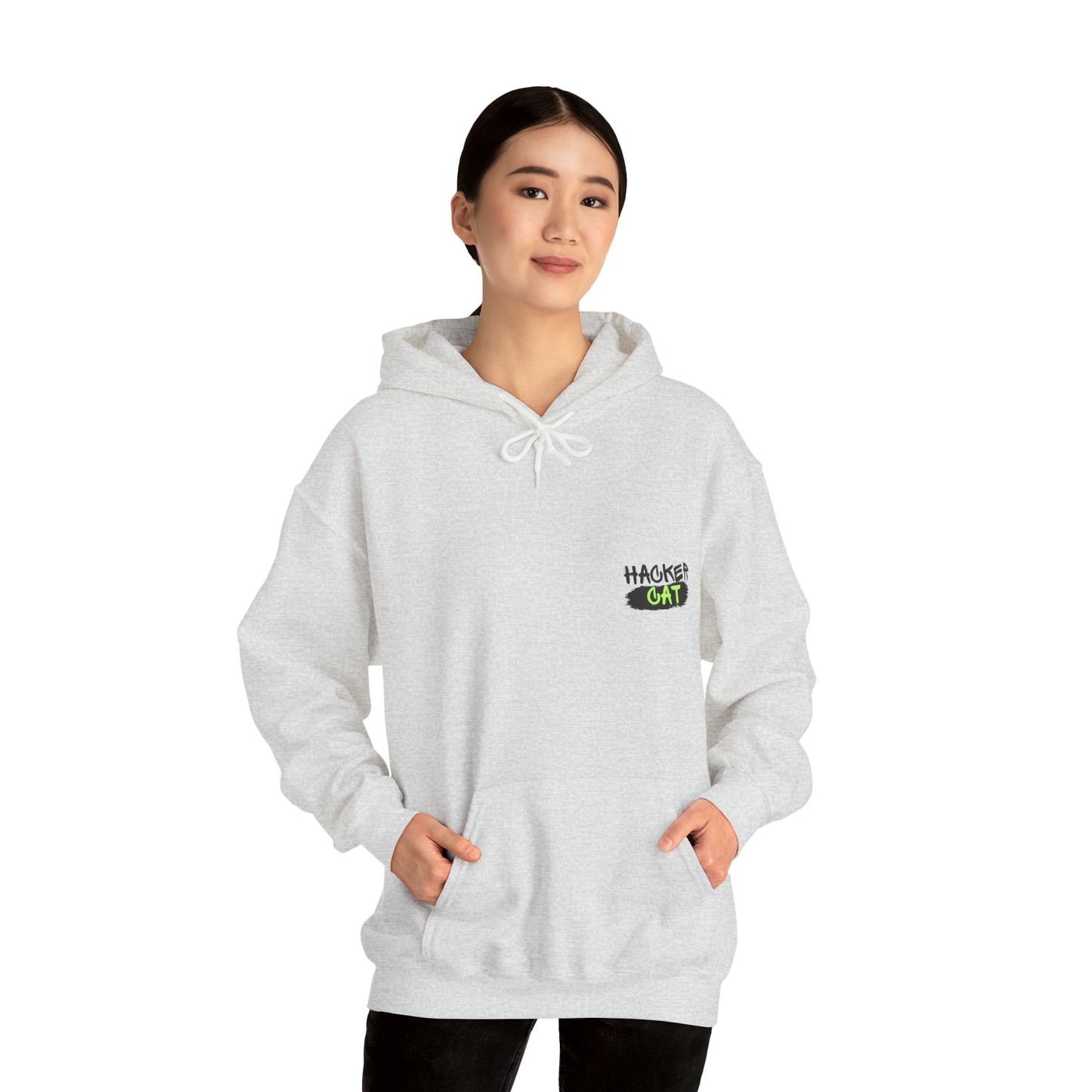 Unisex Hacker Cat Heavy Blend™ Hooded Sweatshirt (Multiple Colours)