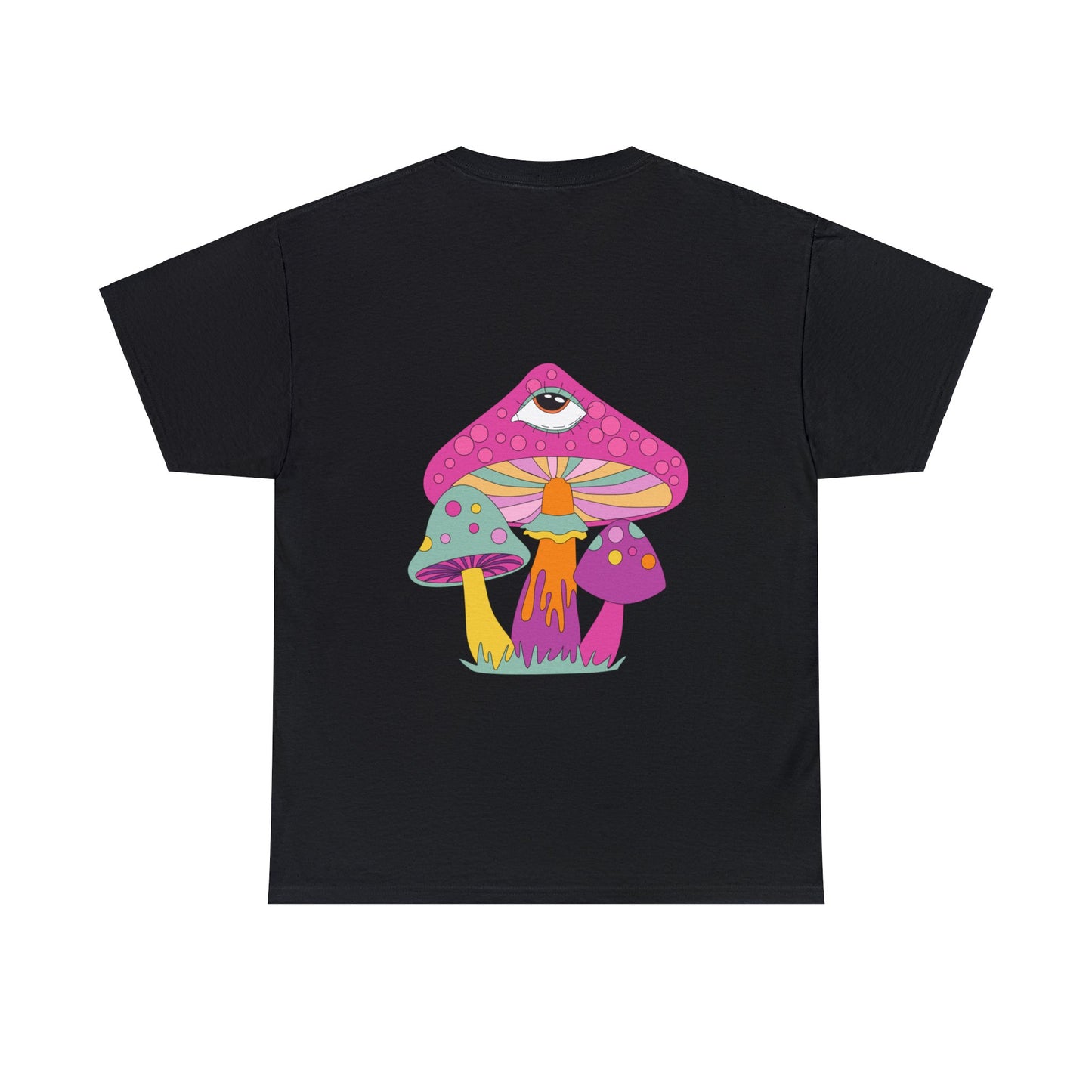 Unisex Trippy Mushrooms Good Vibes T-Shirt (Multiple Colours)