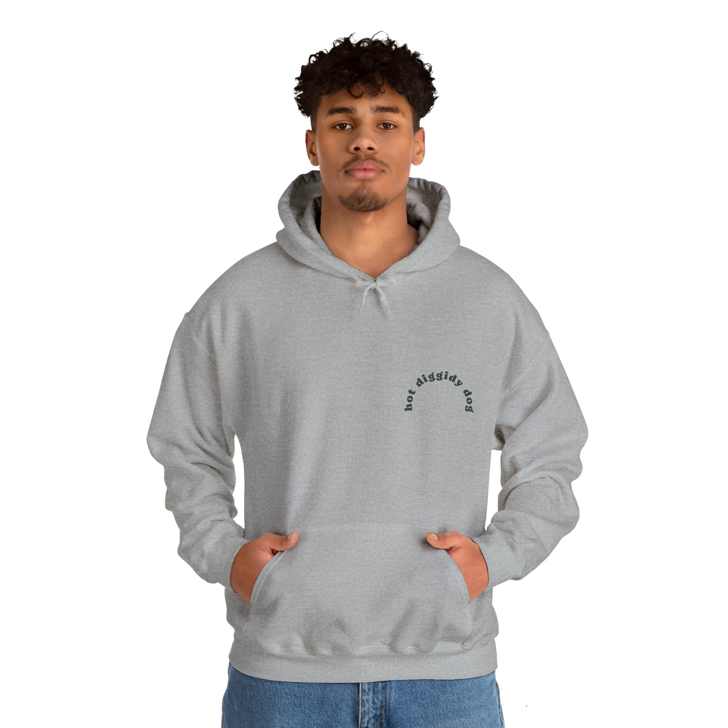 Unisex Retro Hot Diggidy Dog Heavy Blend™ Hooded Sweatshirt (Multiple Colours)