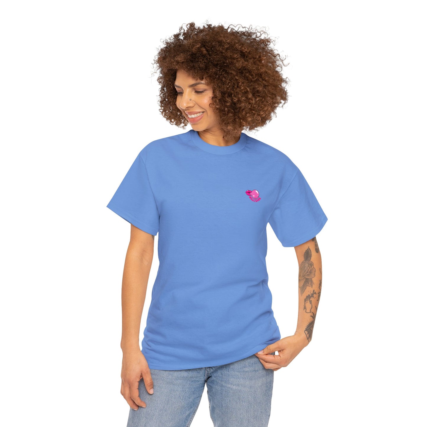 Unisex Whatever Lip Bubble Blowing T-shirt (Multiple Colours)