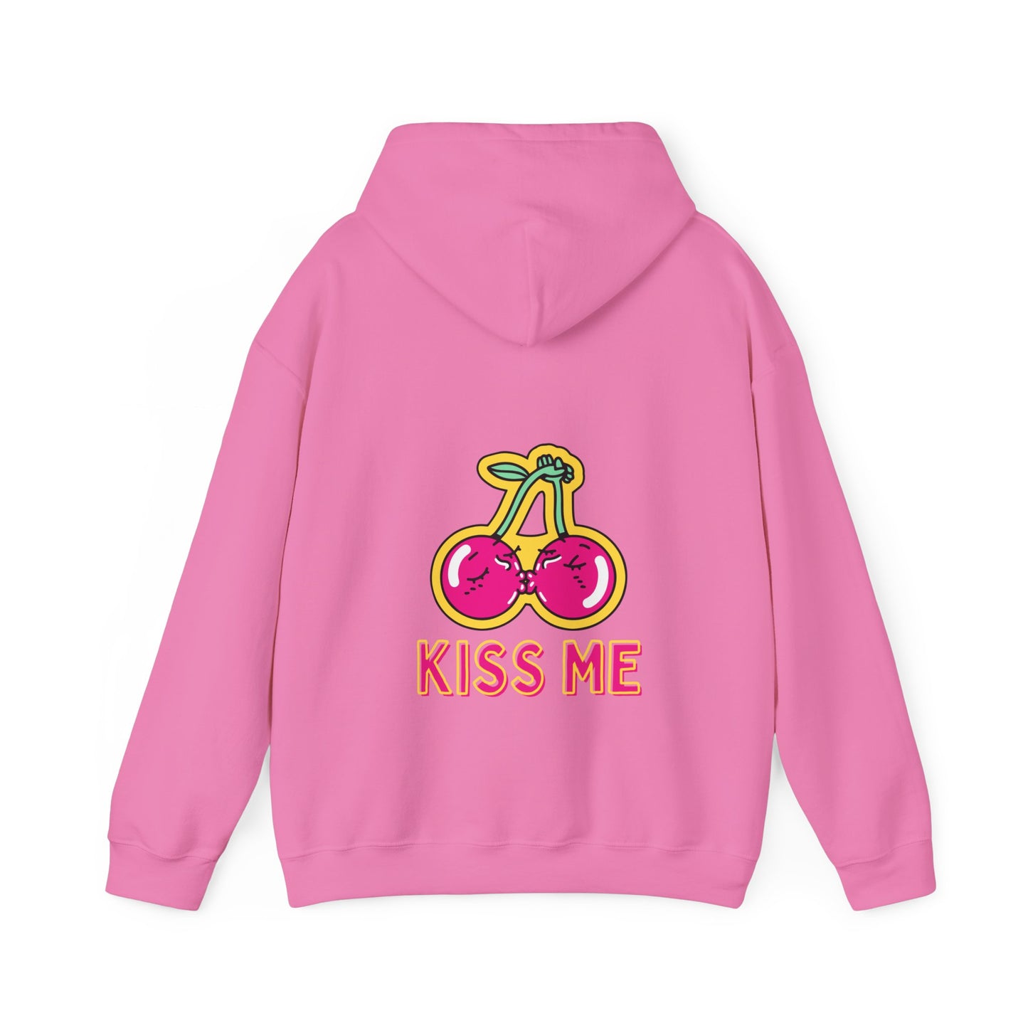 Unisex Kissing Cherries Kiss Me Heavy Blend⢠Hooded Sweatshirt (Multiple Colours)