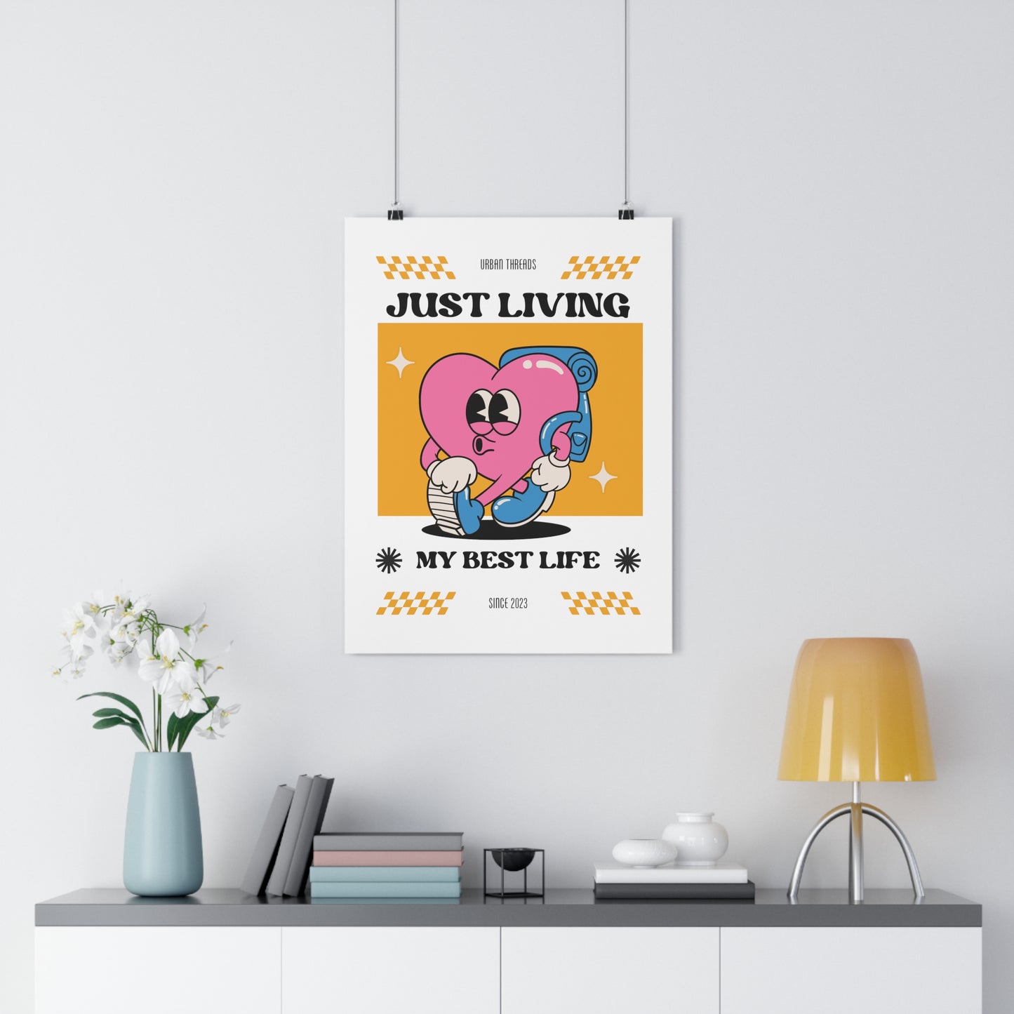 Just Living My Best Life Premium Paper Poster