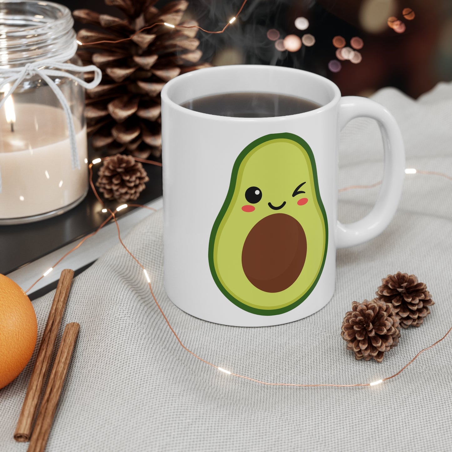 Winking Avocado Coffee or Tea Mug