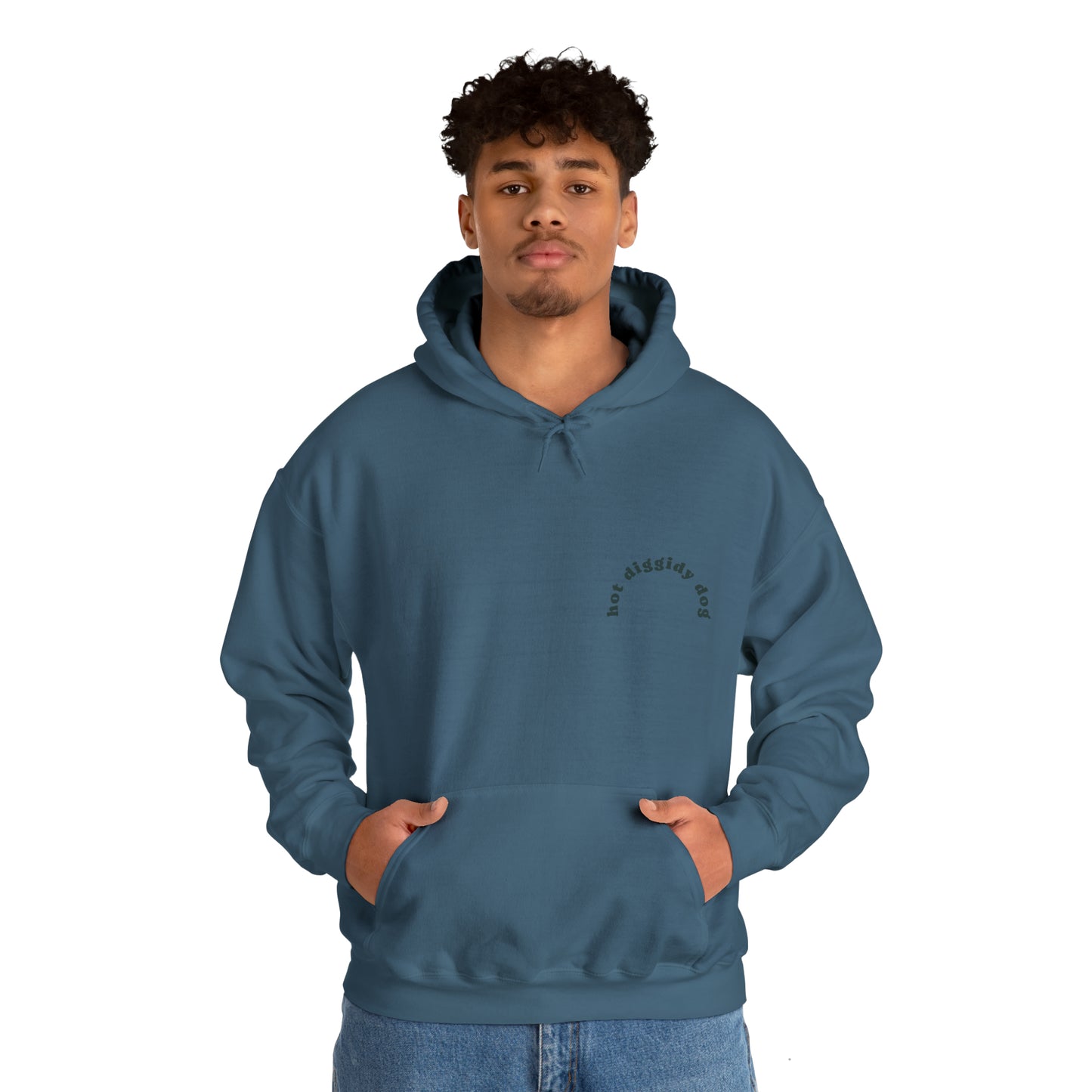 Unisex Retro Hot Diggidy Dog Heavy Blend™ Hooded Sweatshirt (Multiple Colours)