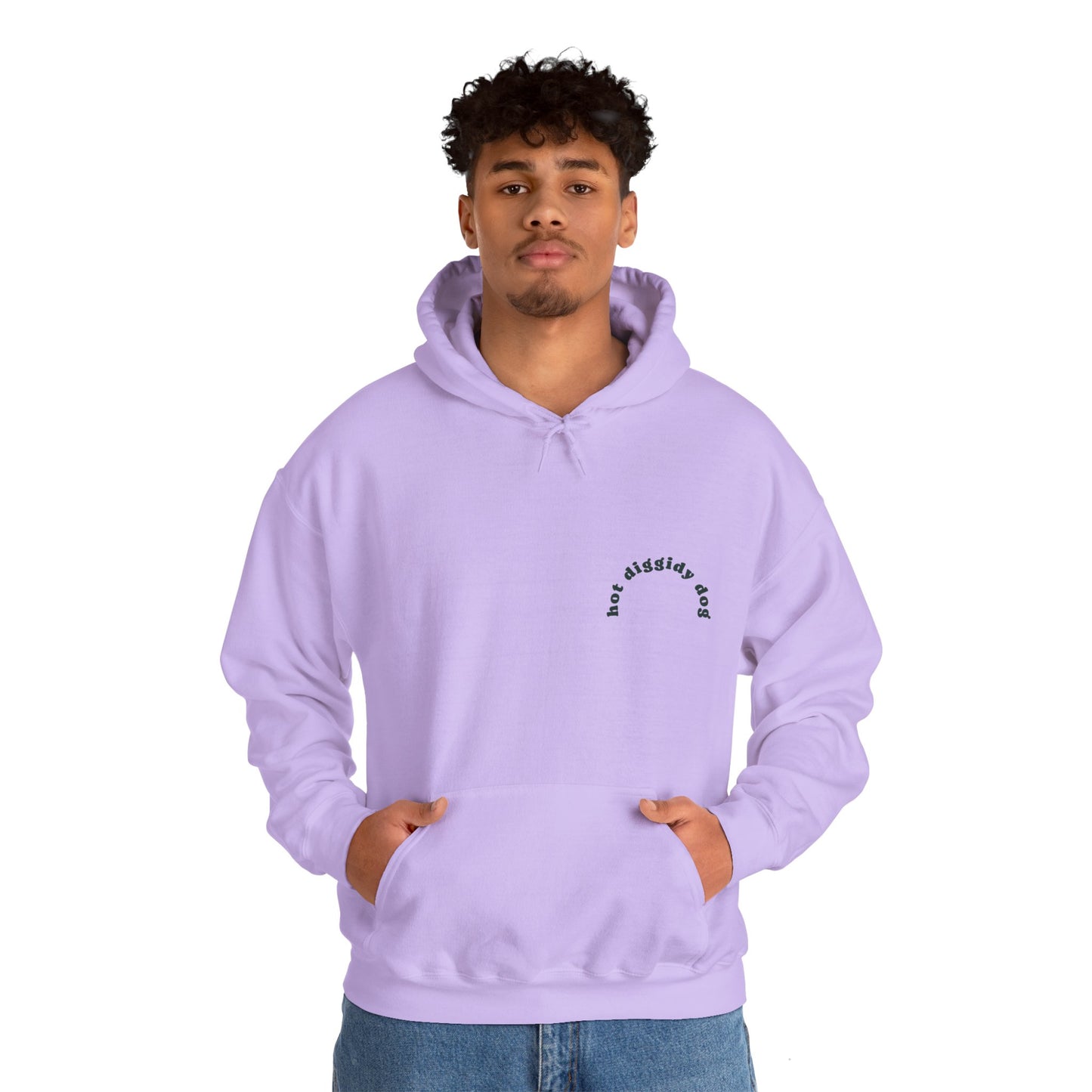 Unisex Retro Hot Diggidy Dog Heavy Blend™ Hooded Sweatshirt (Multiple Colours)