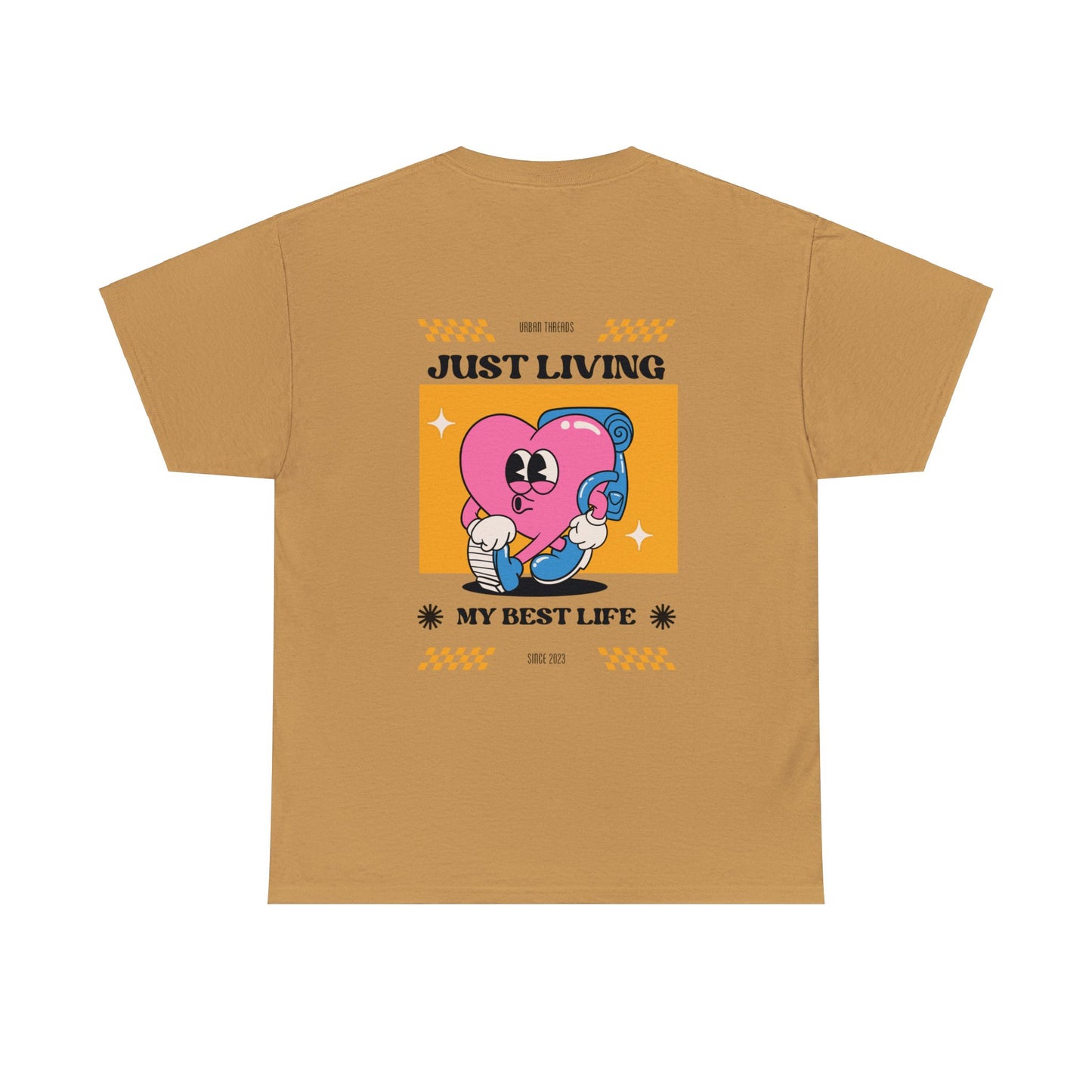 Unisex Just Living My Best Life T-Shirt (Multiple Colours)