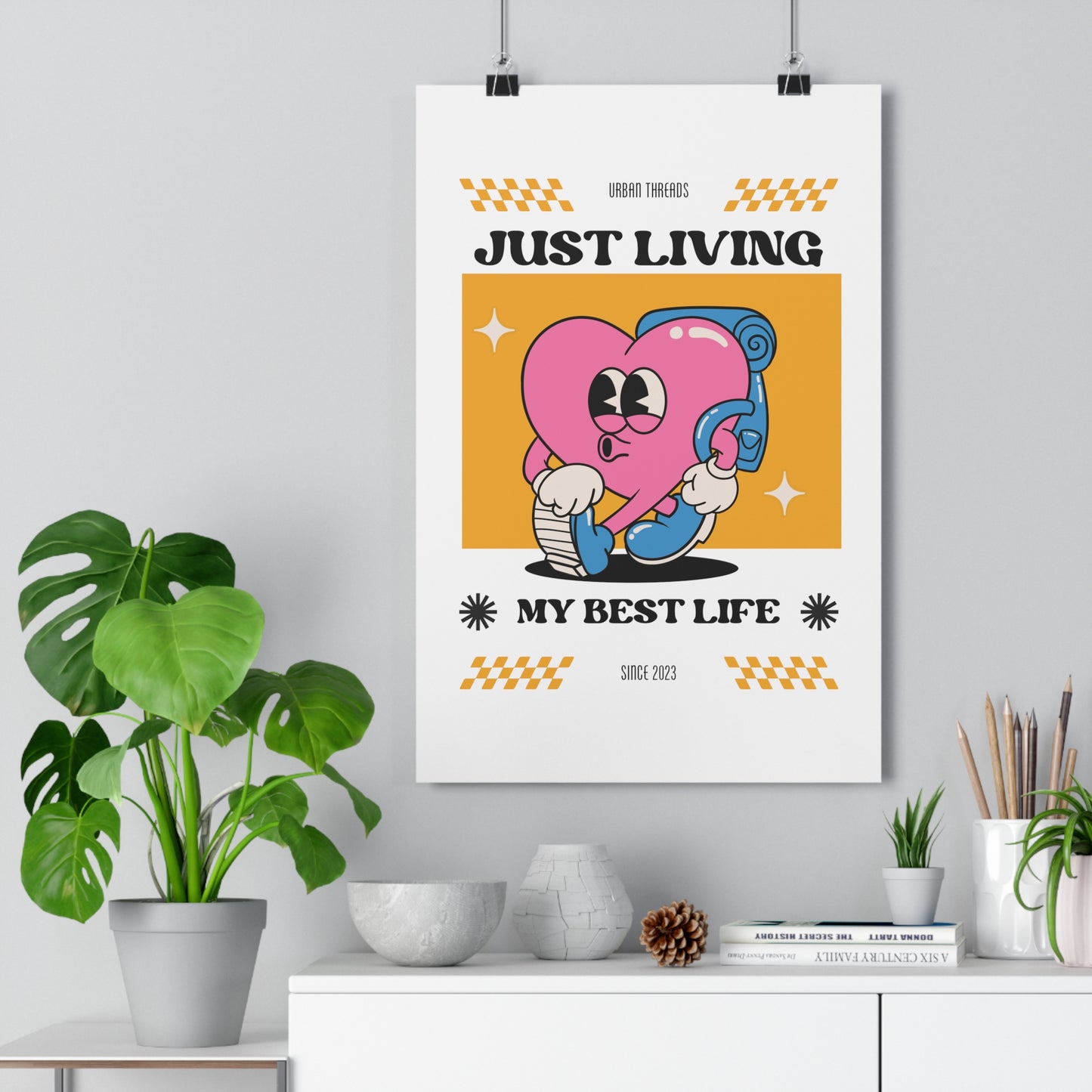 Just Living My Best Life Premium Paper Poster