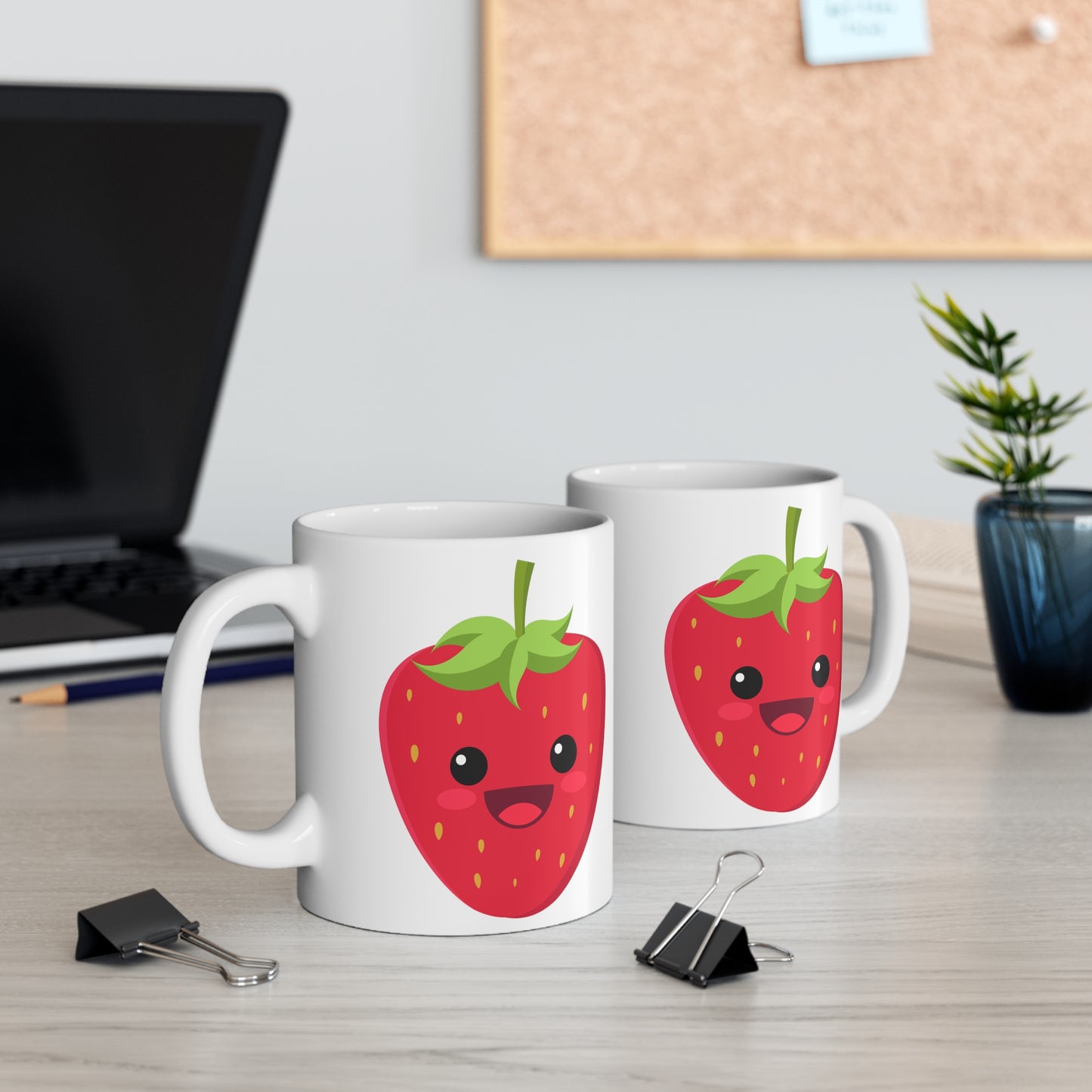 Happy Strawberry Coffee or Tea Mug