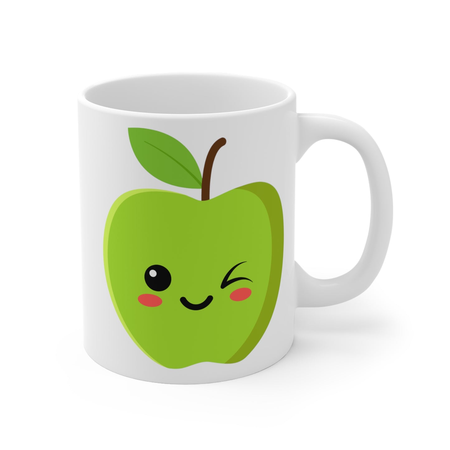 Winking Apple Coffee or Tea Mug
