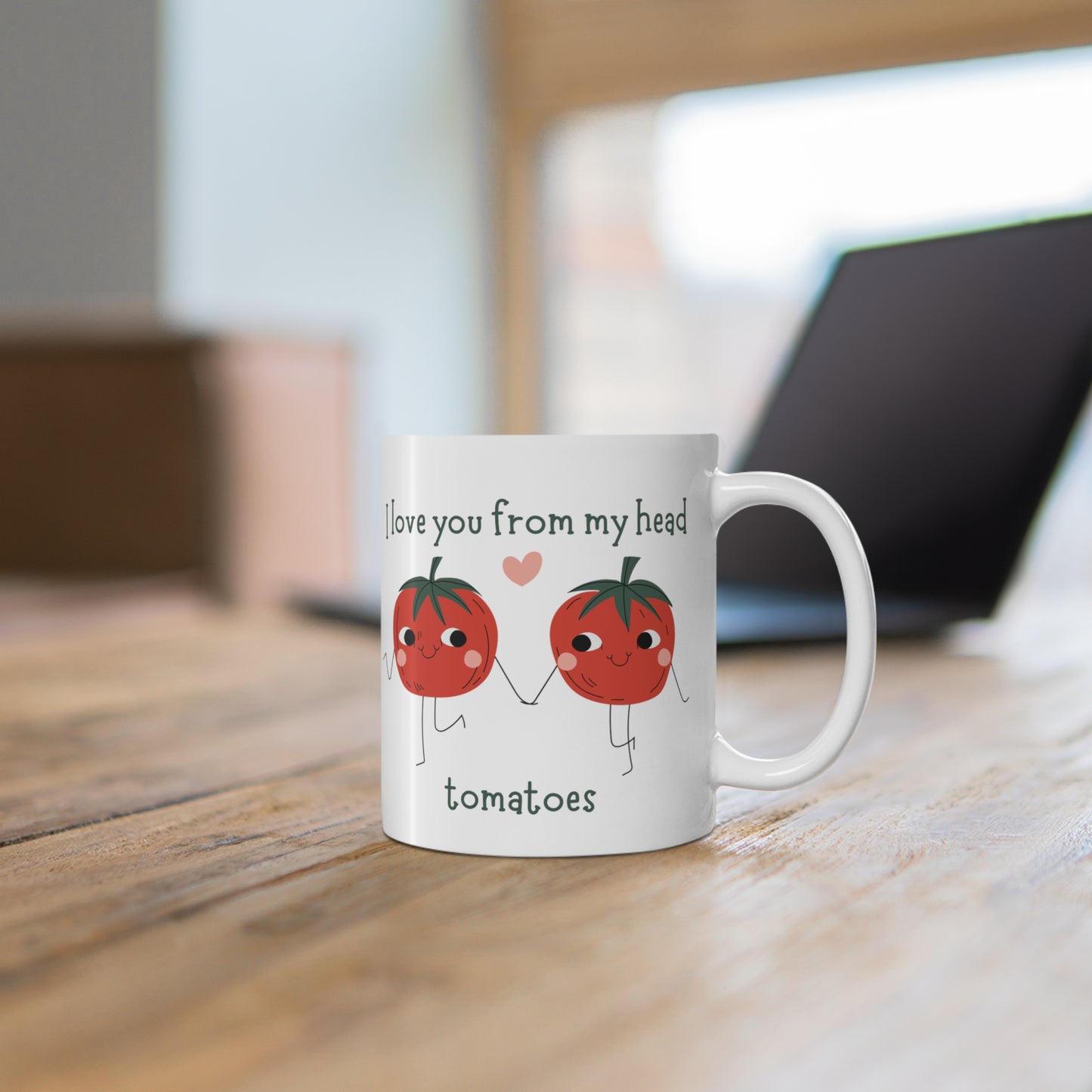 I love you from my head Tomatoes Coffee or Tea Mug