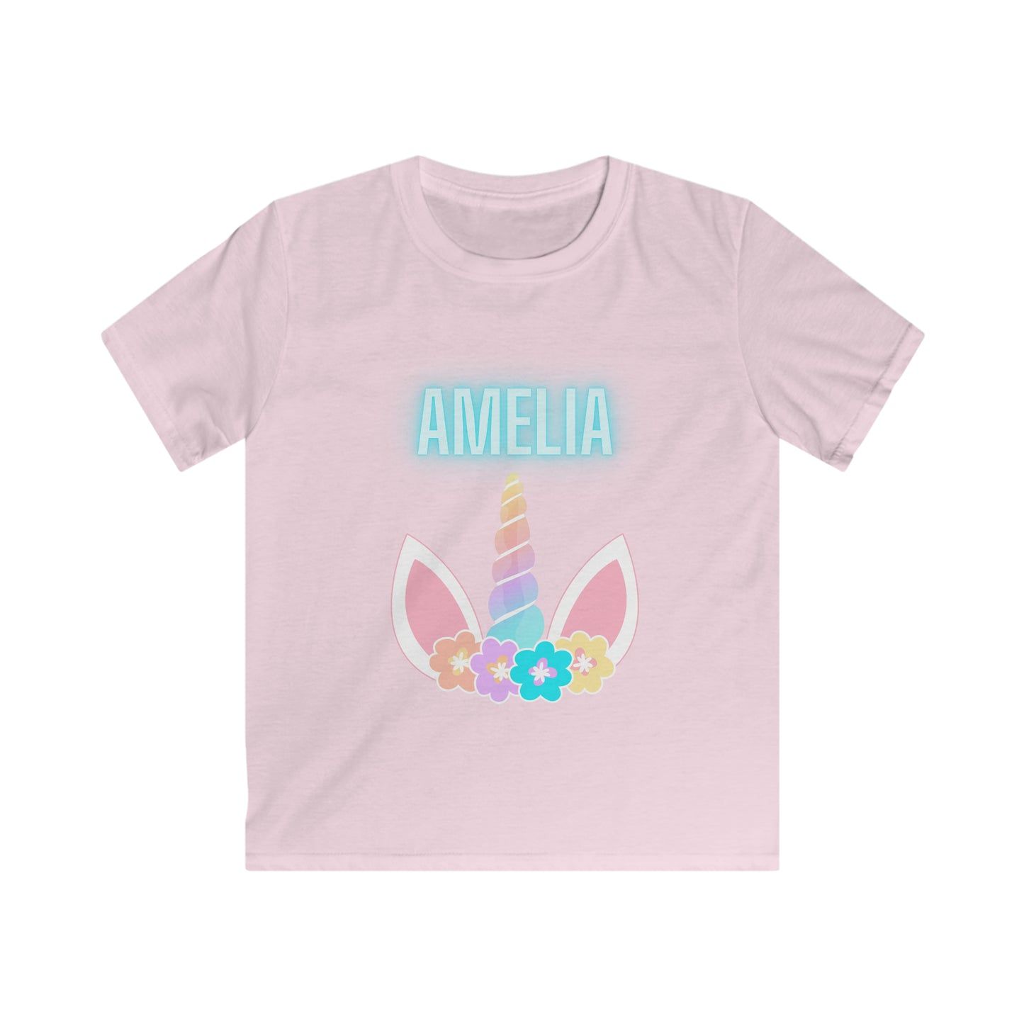 Children's Personalised Unicorn Horn T-Shirt (Multiple Colours Available)