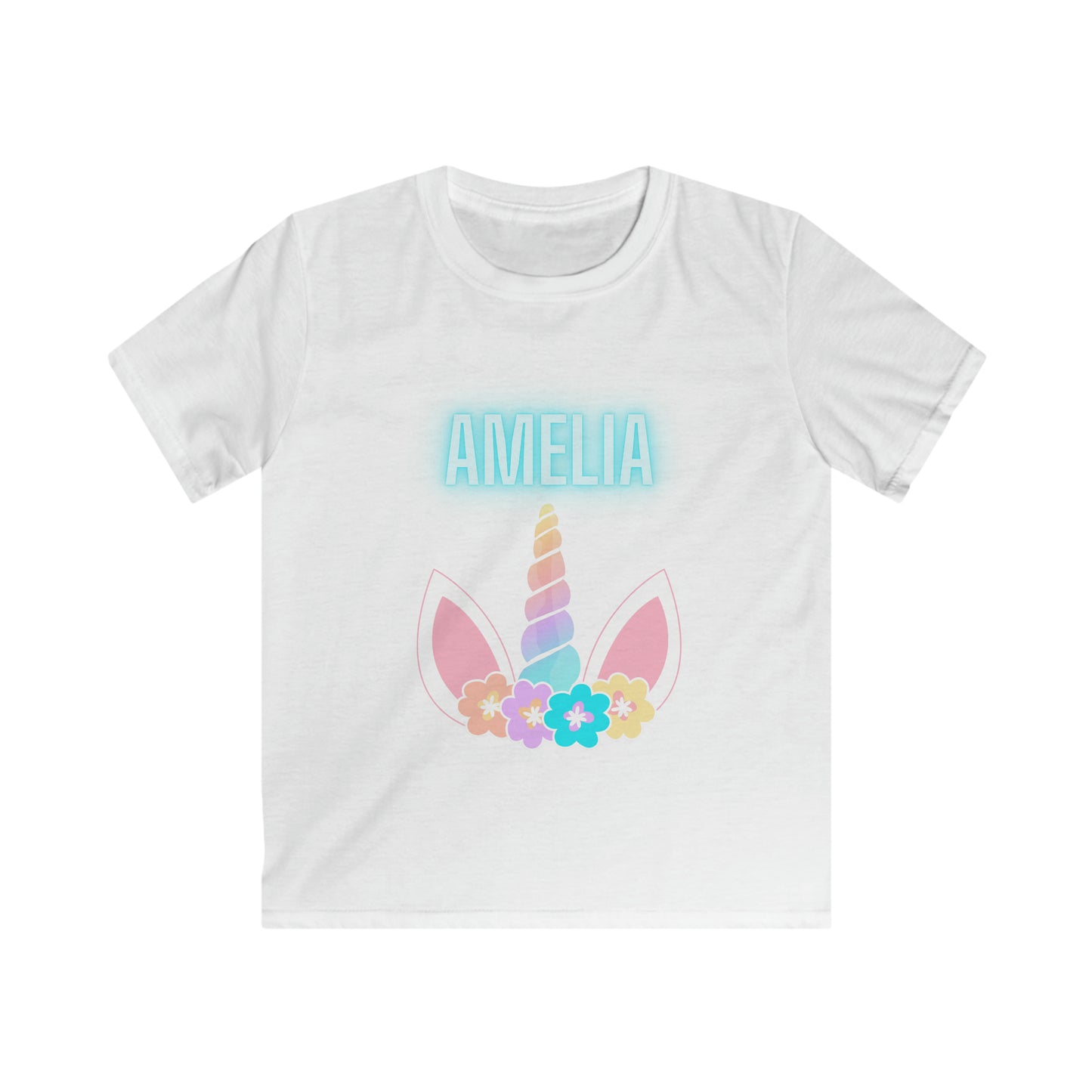 Children's Personalised Unicorn Horn T-Shirt (Multiple Colours Available)