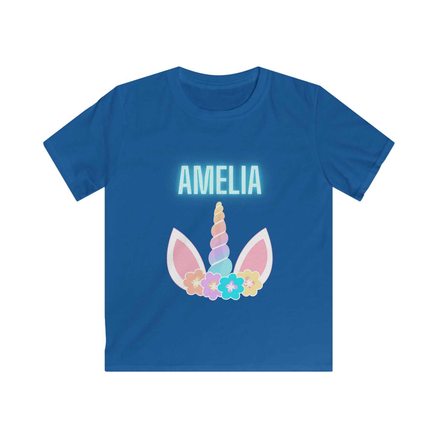 Children's Personalised Unicorn Horn T-Shirt (Multiple Colours Available)