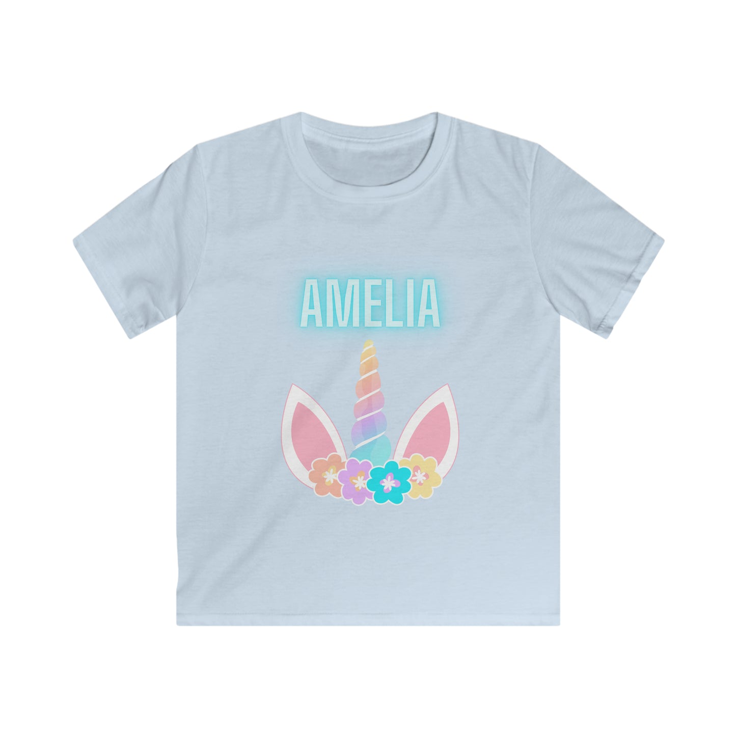Children's Personalised Unicorn Horn T-Shirt (Multiple Colours Available)