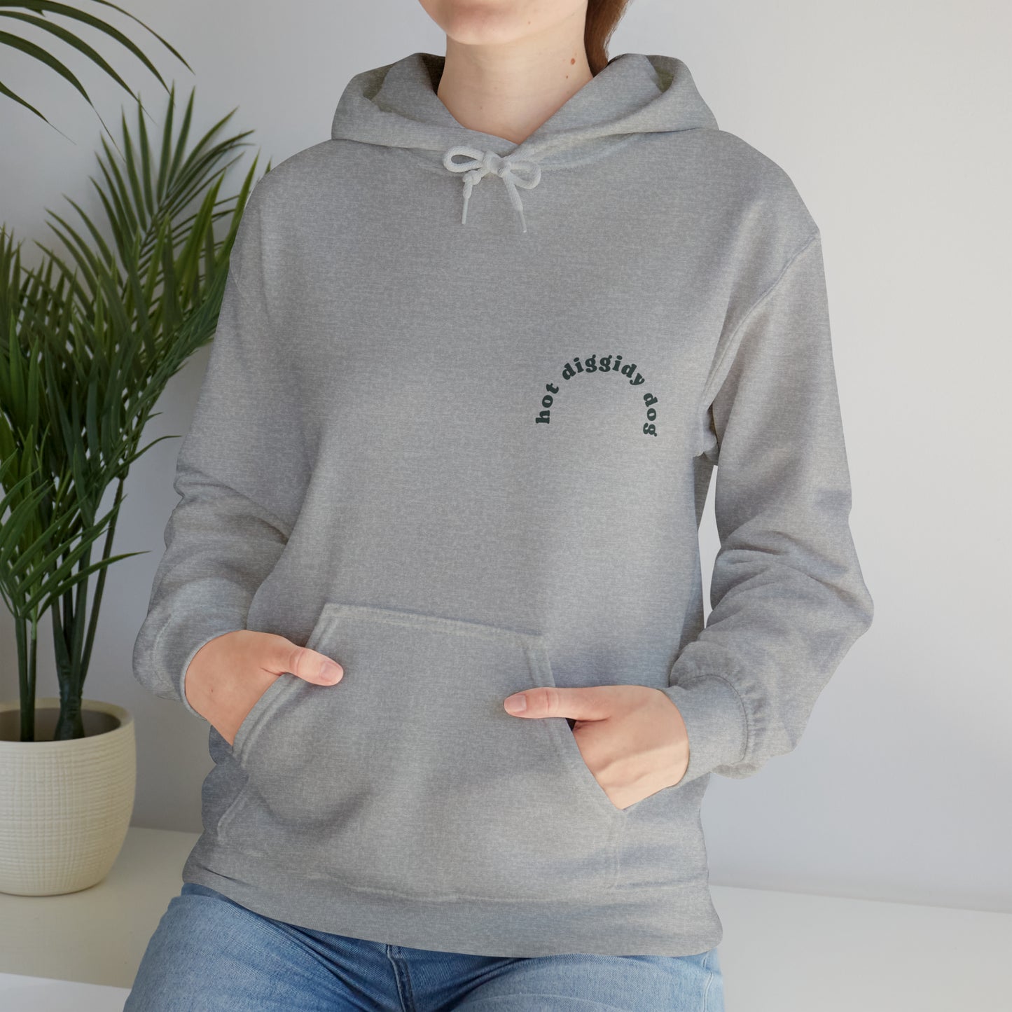 Unisex Retro Hot Diggidy Dog Heavy Blend™ Hooded Sweatshirt (Multiple Colours)