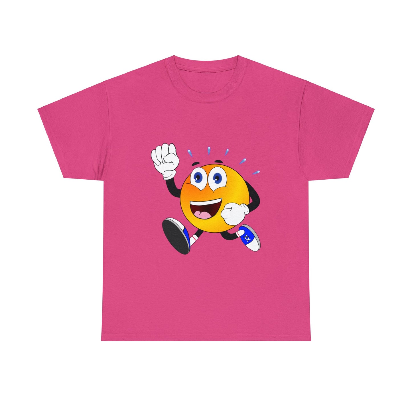 Unisex Retro Running Head Heavy Cotton Tee (Multiple Colours)