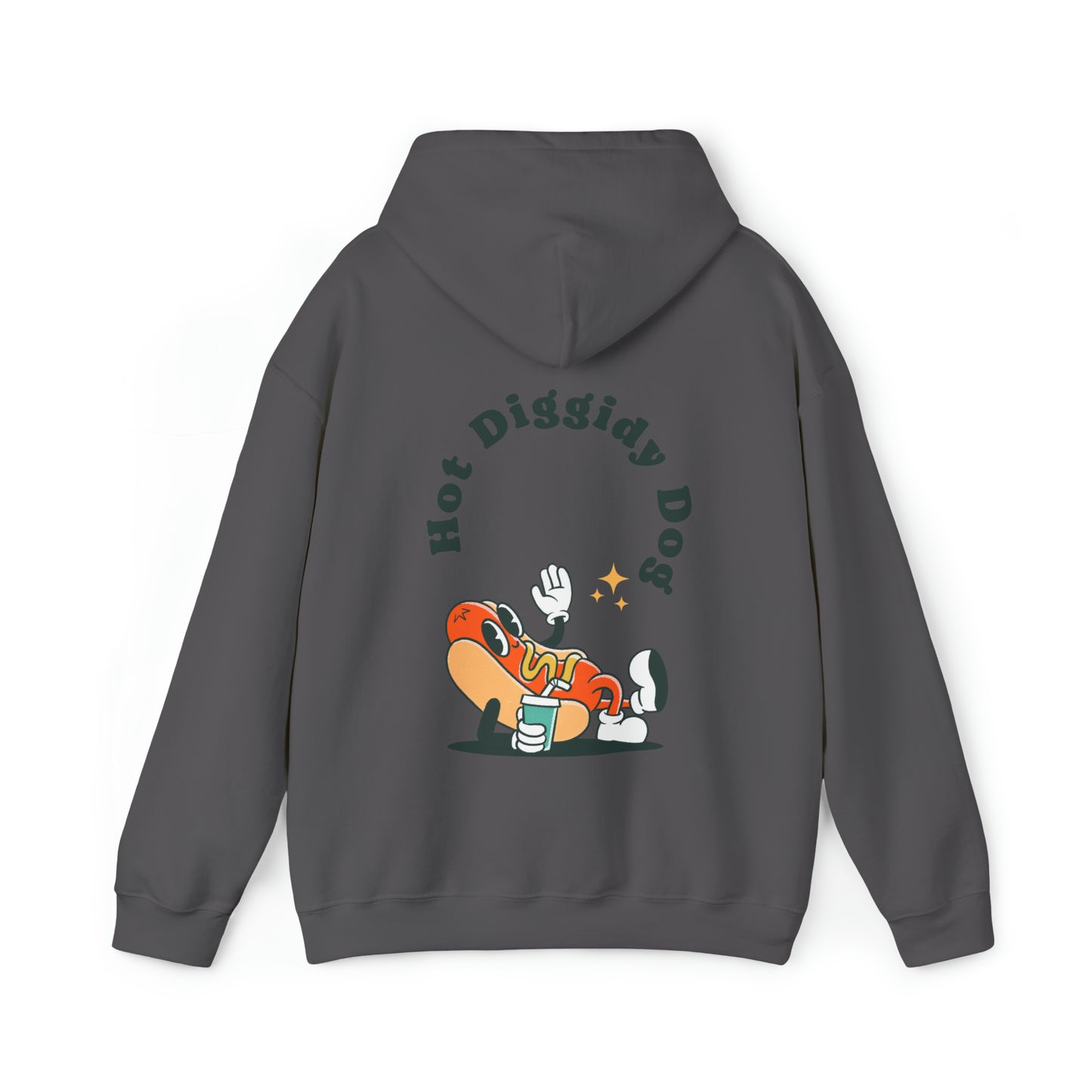 Unisex Retro Hot Diggidy Dog Heavy Blend™ Hooded Sweatshirt (Multiple Colours)