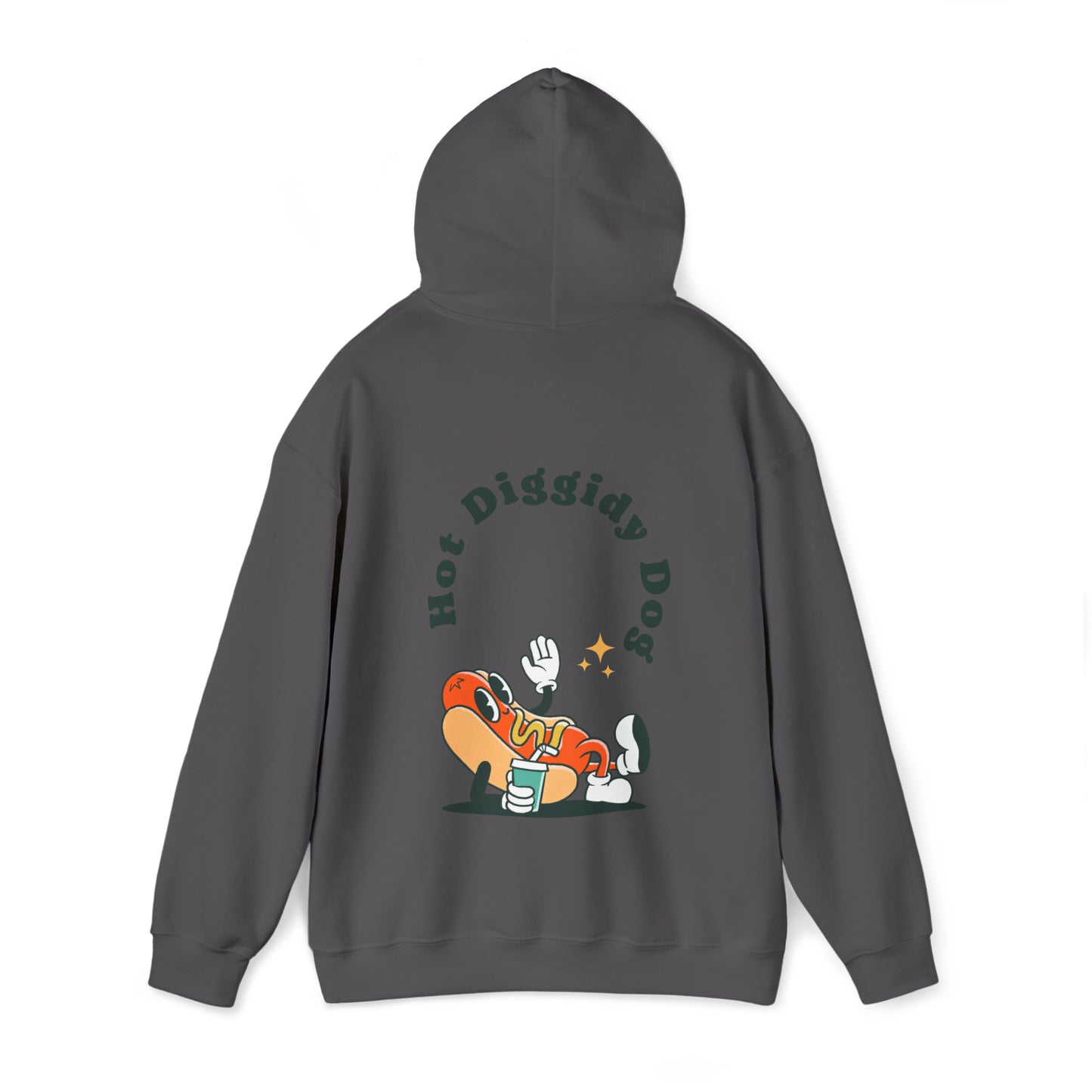 Unisex Retro Hot Diggidy Dog Heavy Blend™ Hooded Sweatshirt (Multiple Colours)