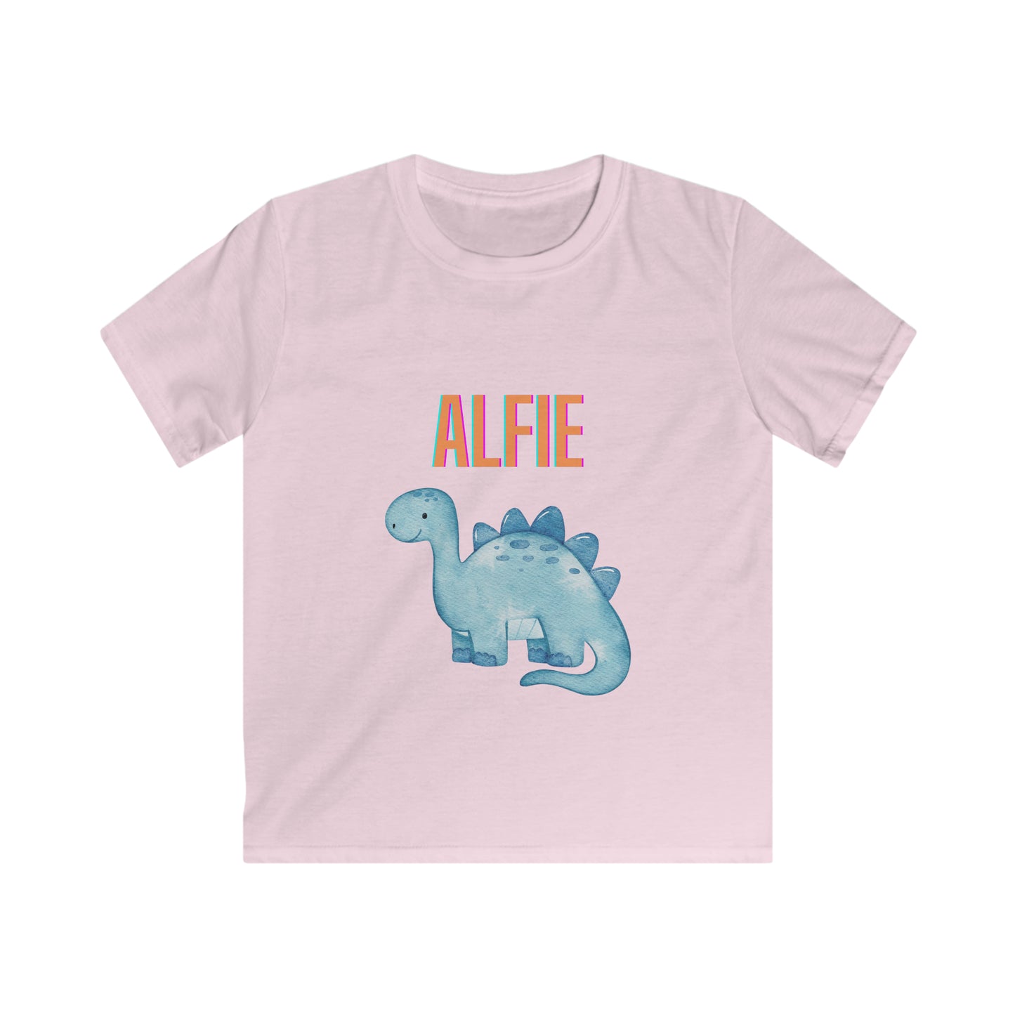 Children's Personalised Dinosaur T-Shirt (Multiple Colours)