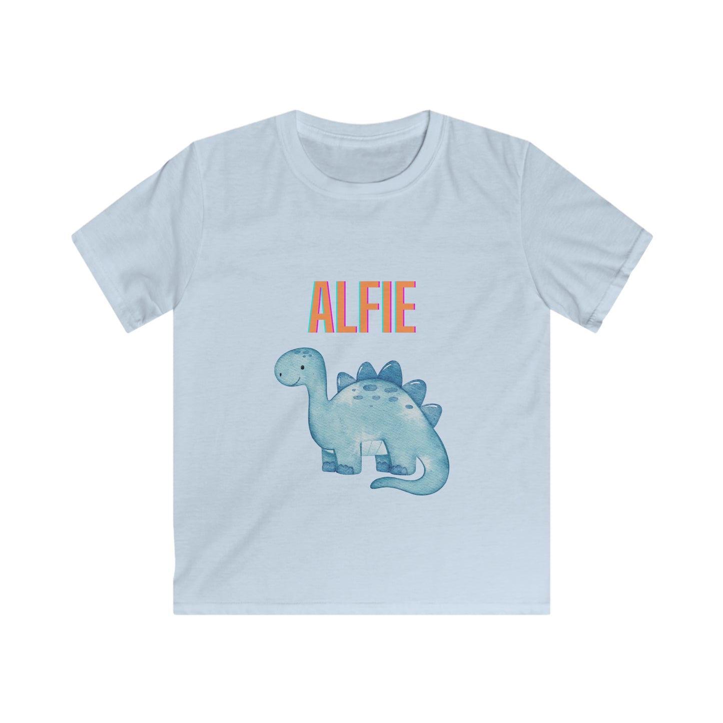 Children's Personalised Dinosaur T-Shirt (Multiple Colours)