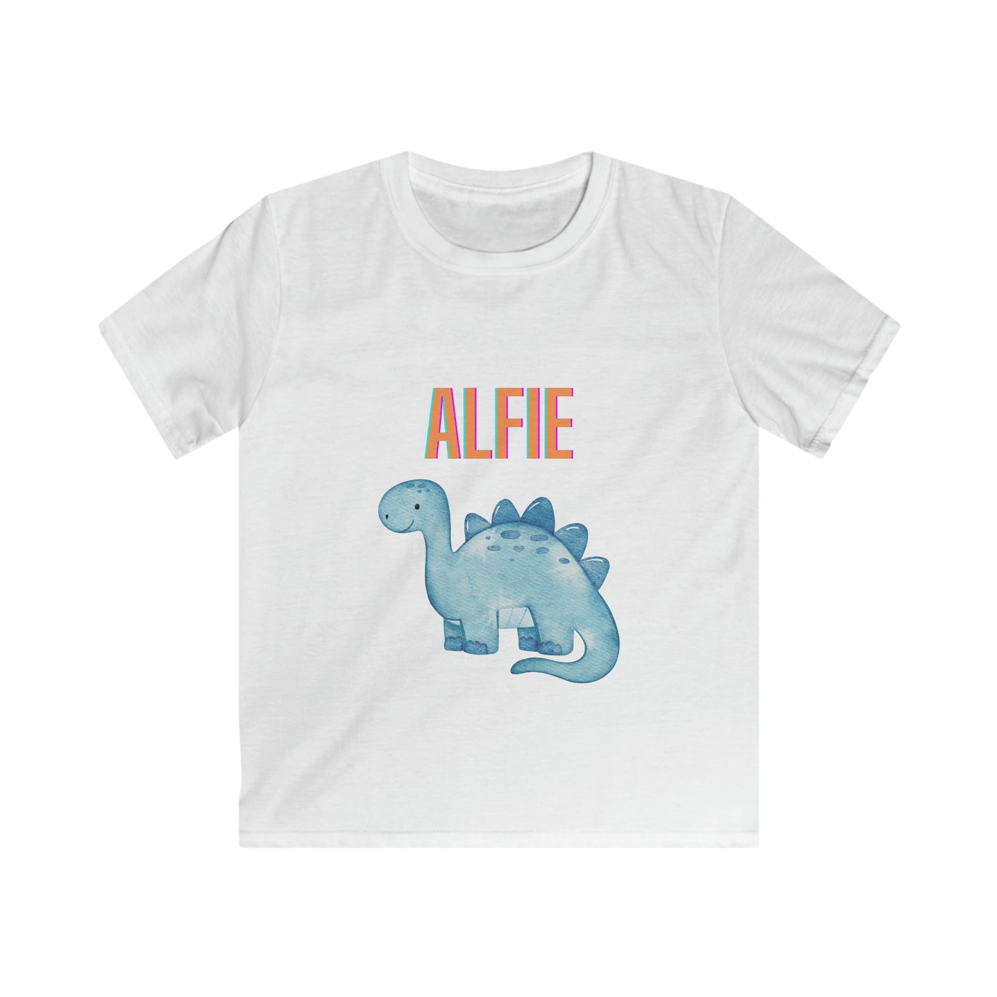 Children's Personalised Dinosaur T-Shirt (Multiple Colours)