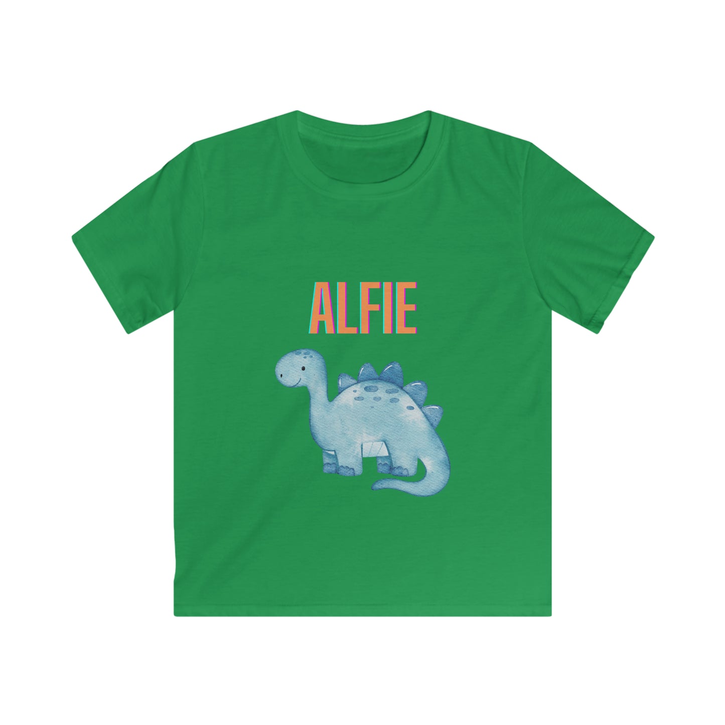 Children's Personalised Dinosaur T-Shirt (Multiple Colours)