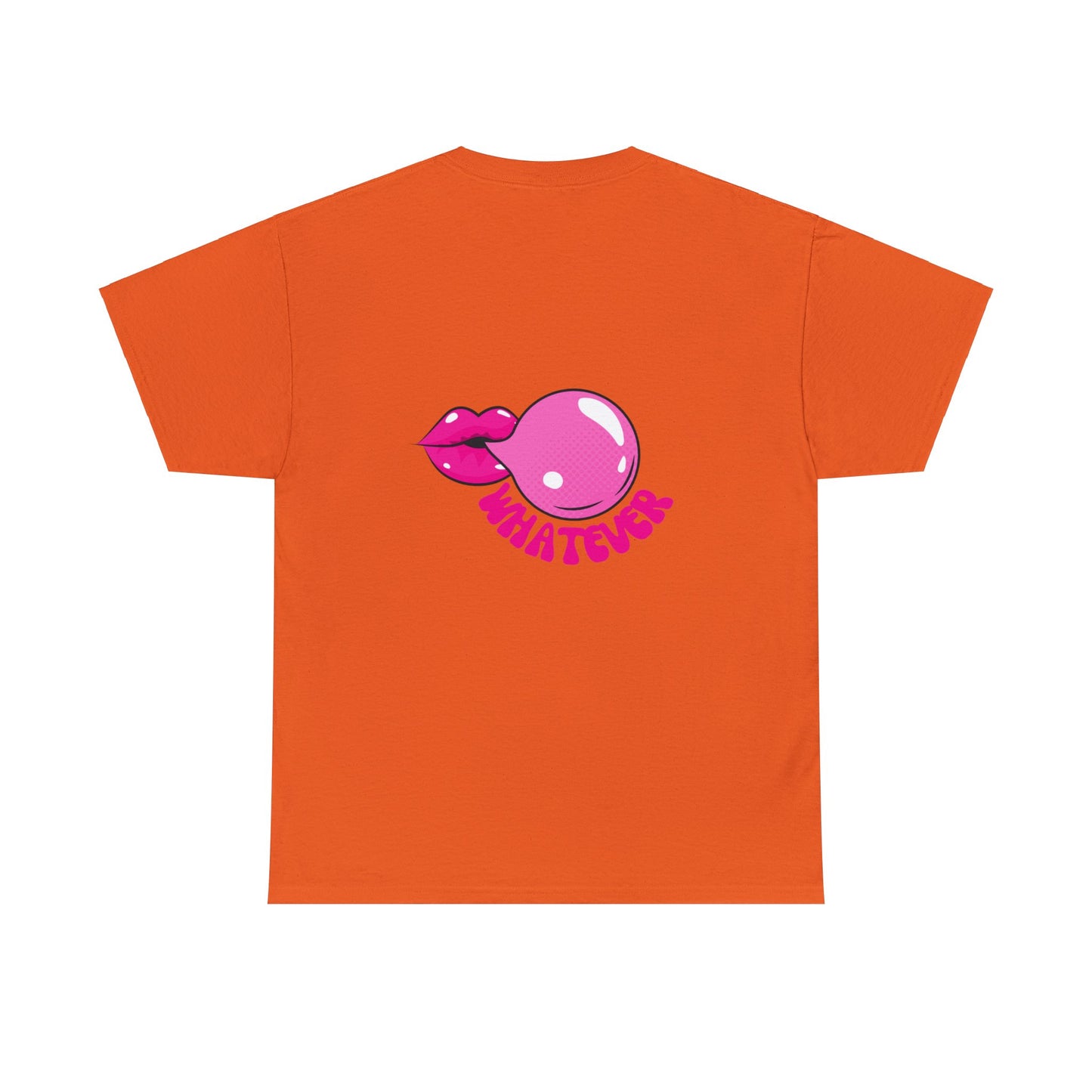 Unisex Whatever Lip Bubble Blowing T-shirt (Multiple Colours)