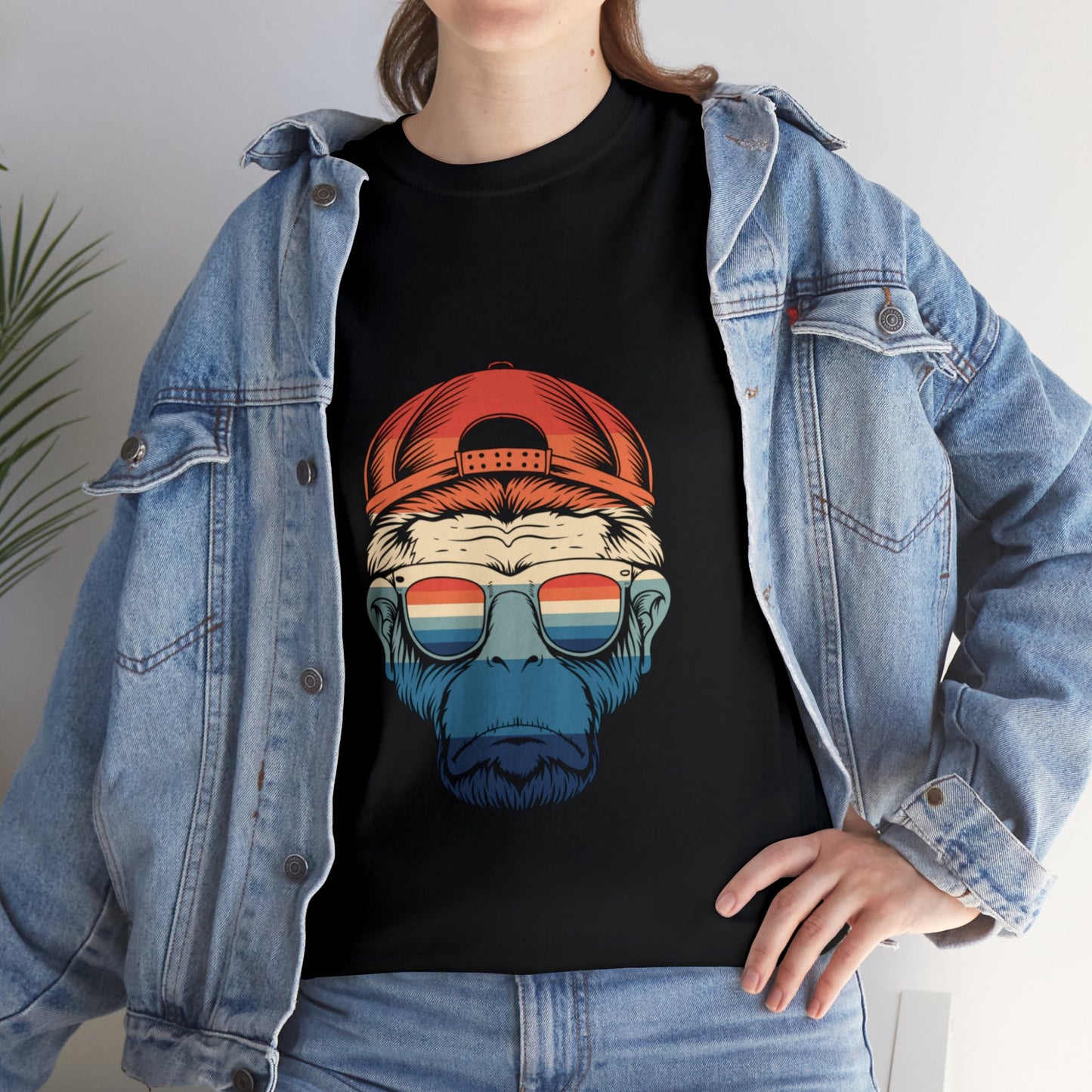 Unisex Monkey Vibes Heavy Cotton Tee