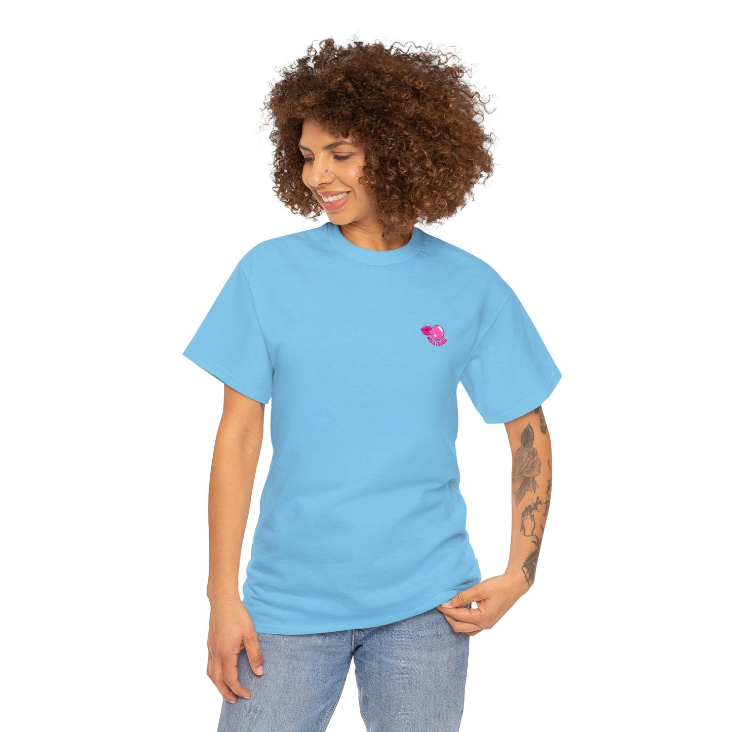 Unisex Whatever Lip Bubble Blowing T-shirt (Multiple Colours)