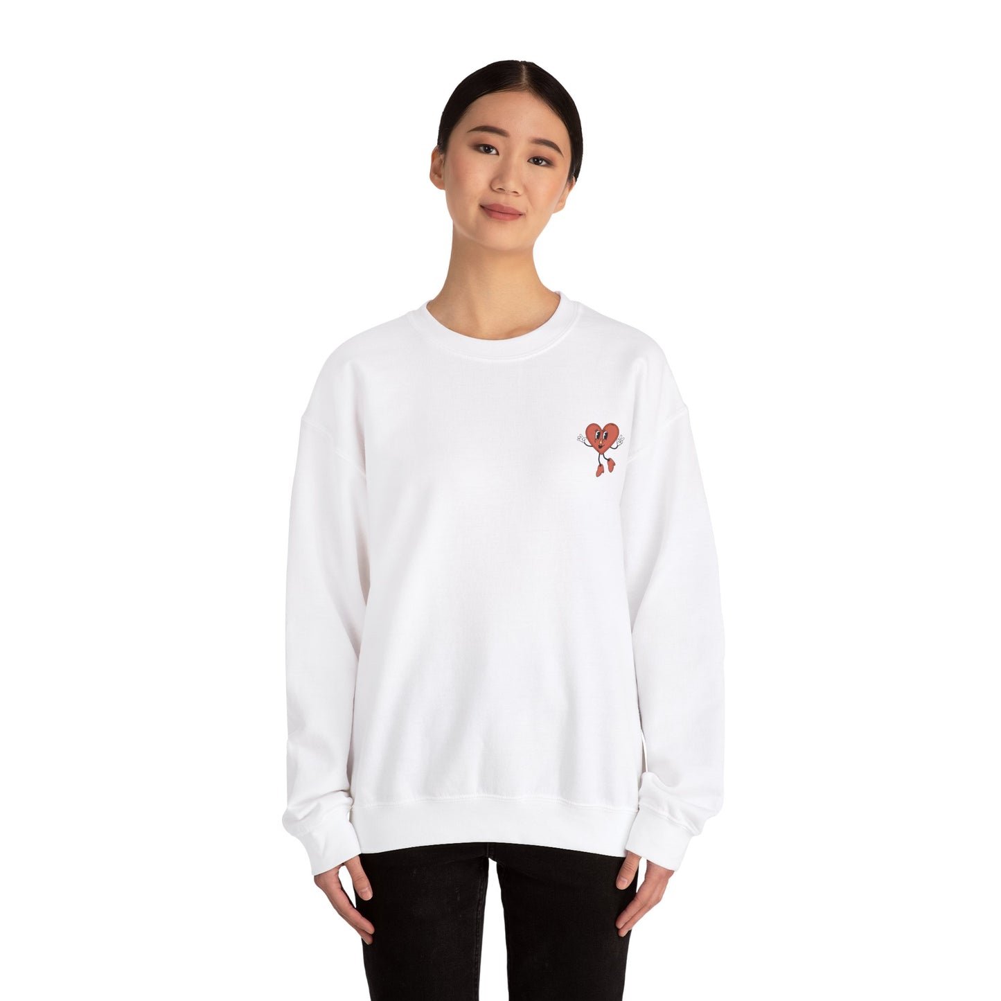 Welcome To The Heartbreak Hotel White Unisex Heavy Blend™ Crewneck Sweatshirt