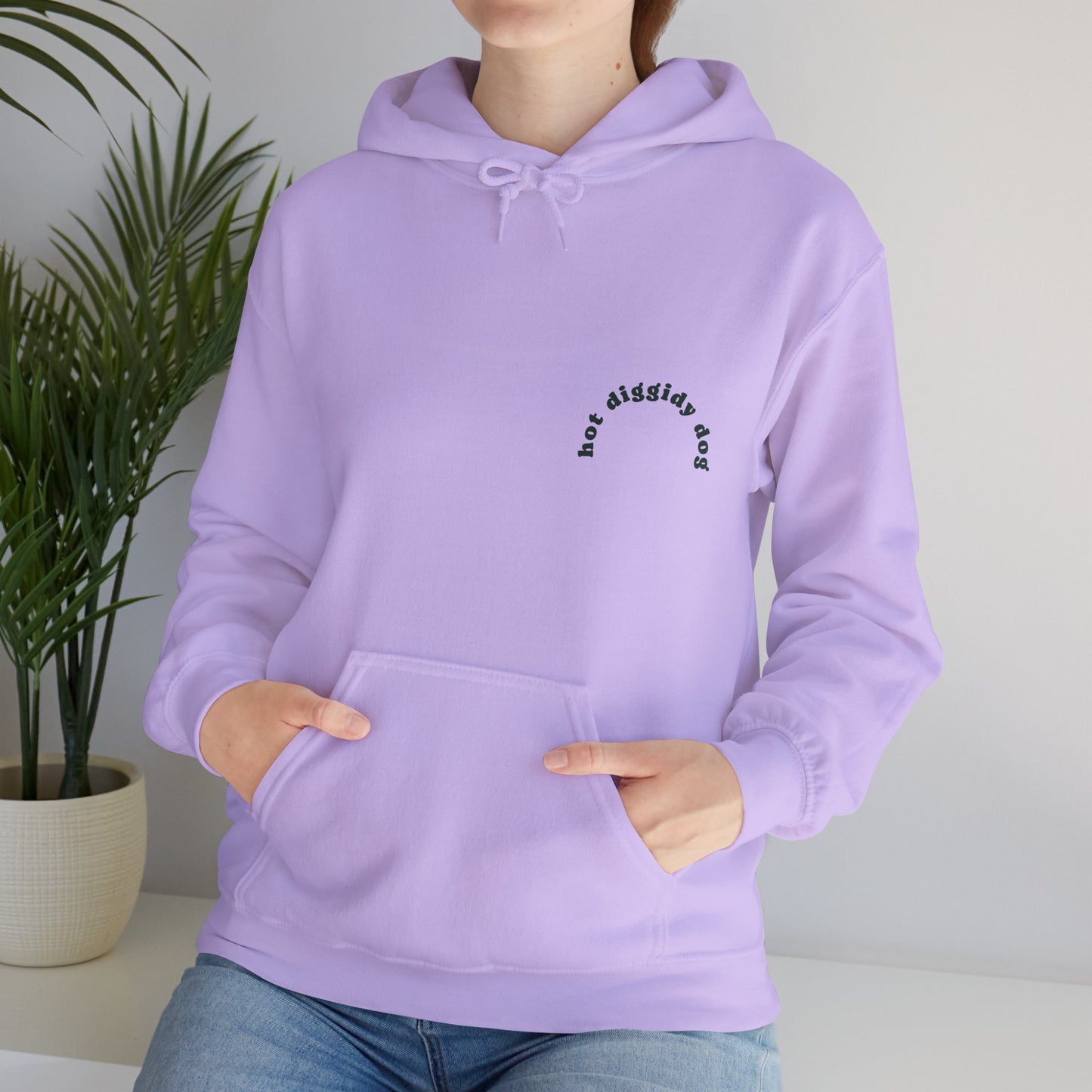 Unisex Retro Hot Diggidy Dog Heavy Blend™ Hooded Sweatshirt (Multiple Colours)