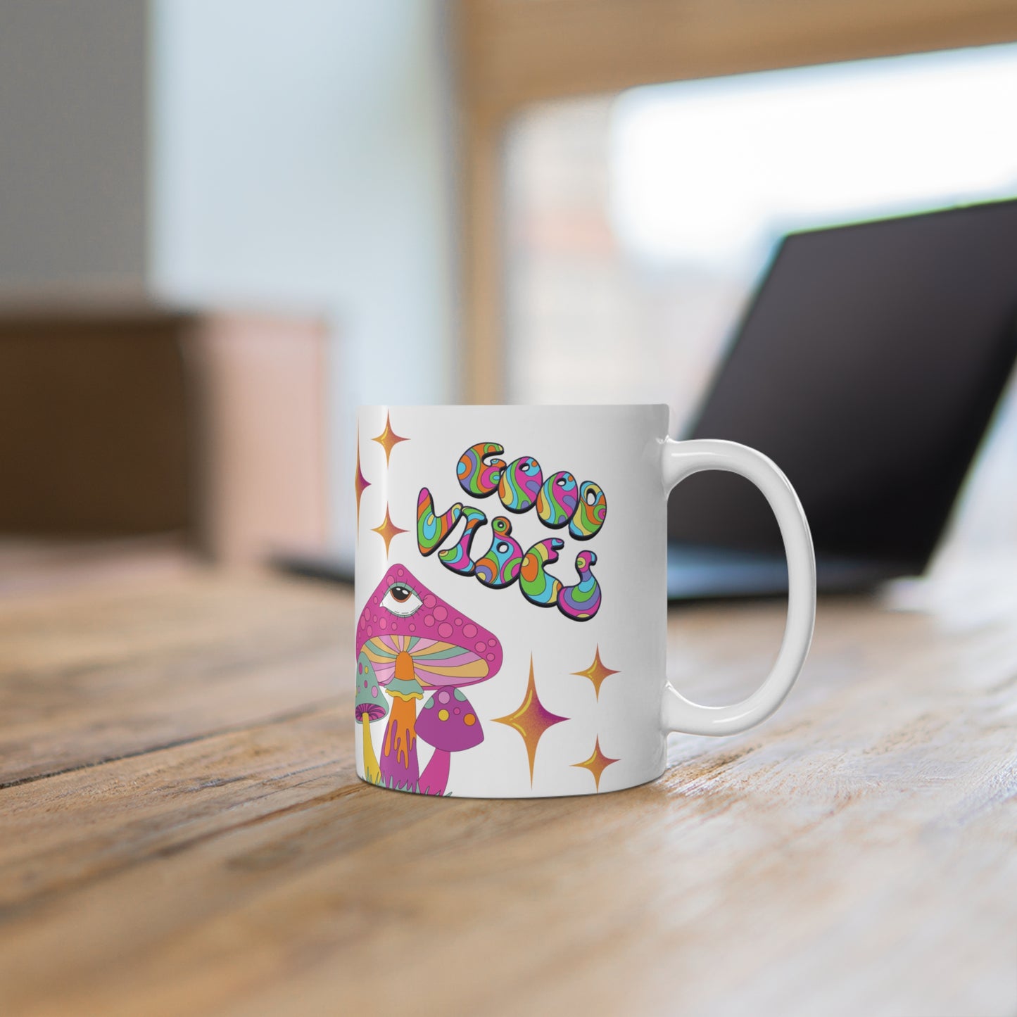 Good Vibes Mushroom Mug
