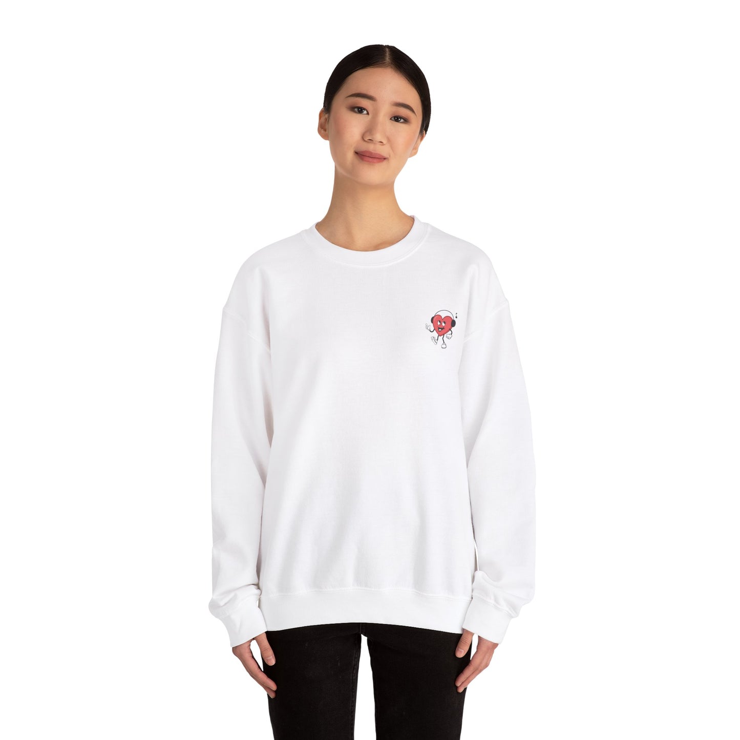 I Adore You White Unisex Heavy Blend™ Crewneck Sweatshirt