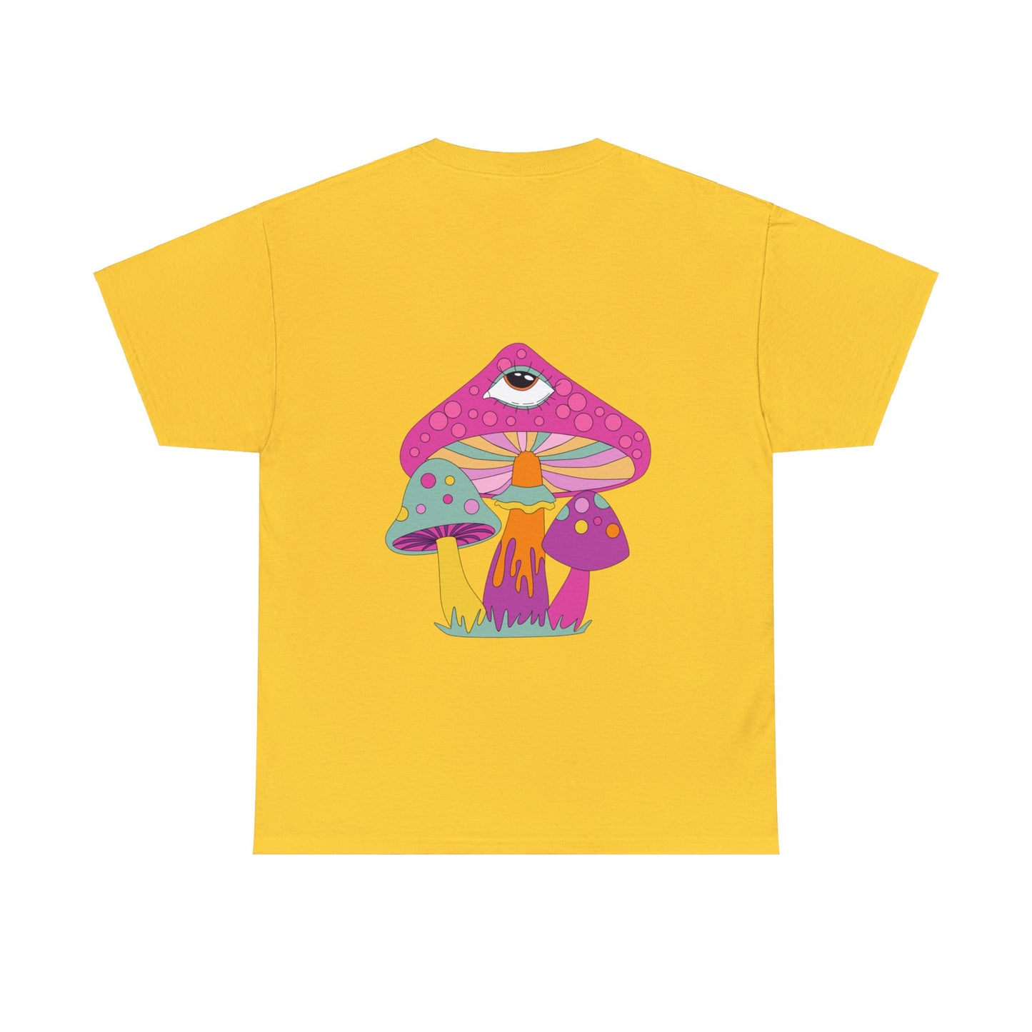 Unisex Trippy Mushrooms Good Vibes T-Shirt (Multiple Colours)