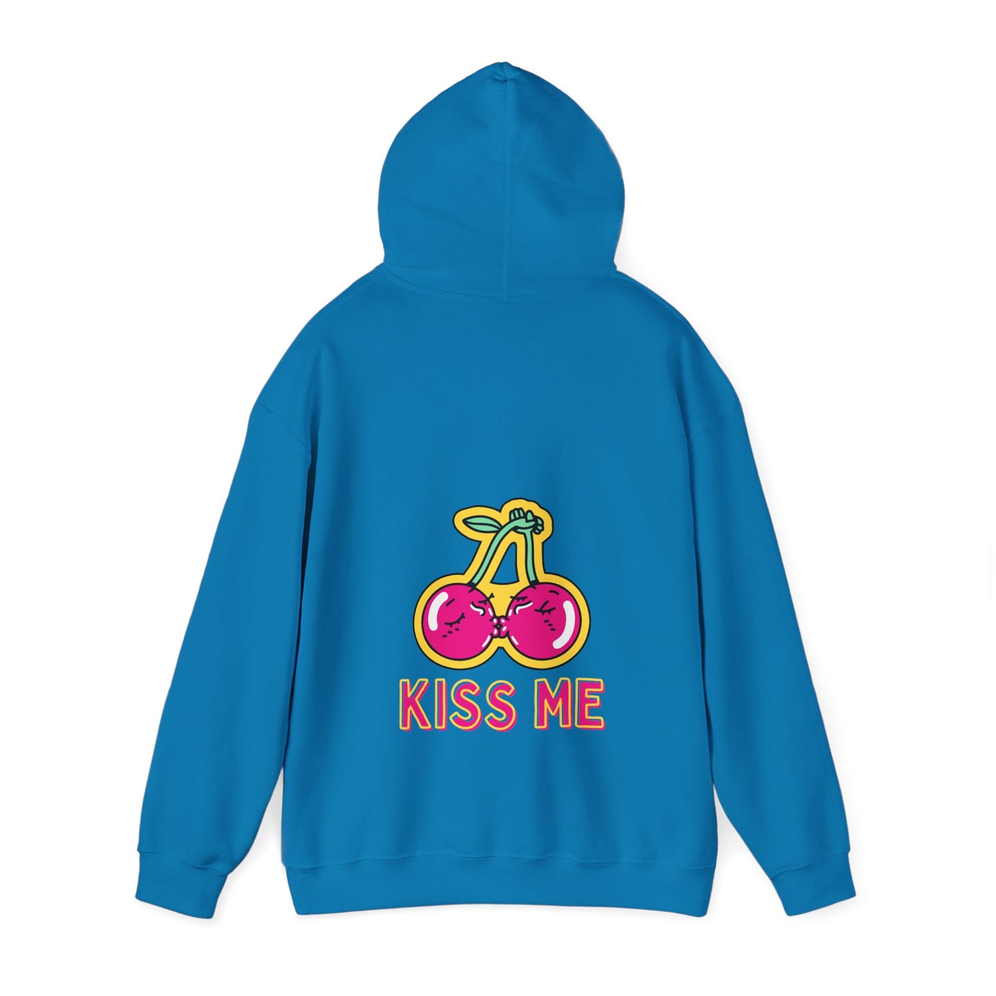 Unisex Kissing Cherries Kiss Me Heavy Blend⢠Hooded Sweatshirt (Multiple Colours)