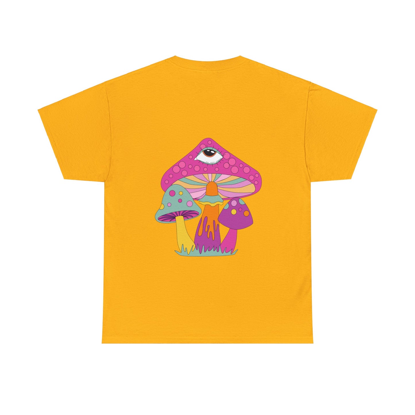 Unisex Trippy Mushrooms Good Vibes T-Shirt (Multiple Colours)