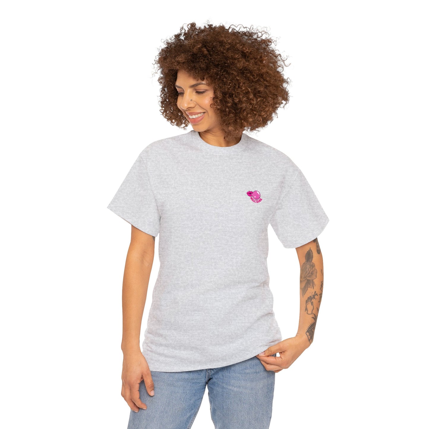 Unisex Whatever Lip Bubble Blowing T-shirt (Multiple Colours)