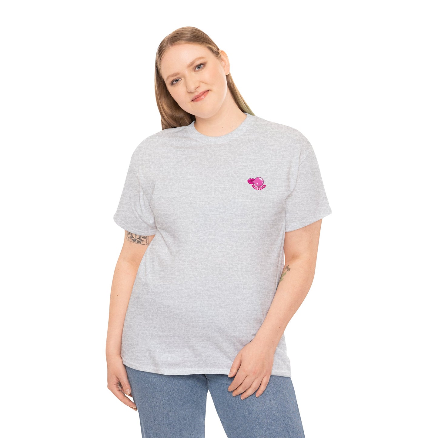 Unisex Whatever Lip Bubble Blowing T-shirt (Multiple Colours)