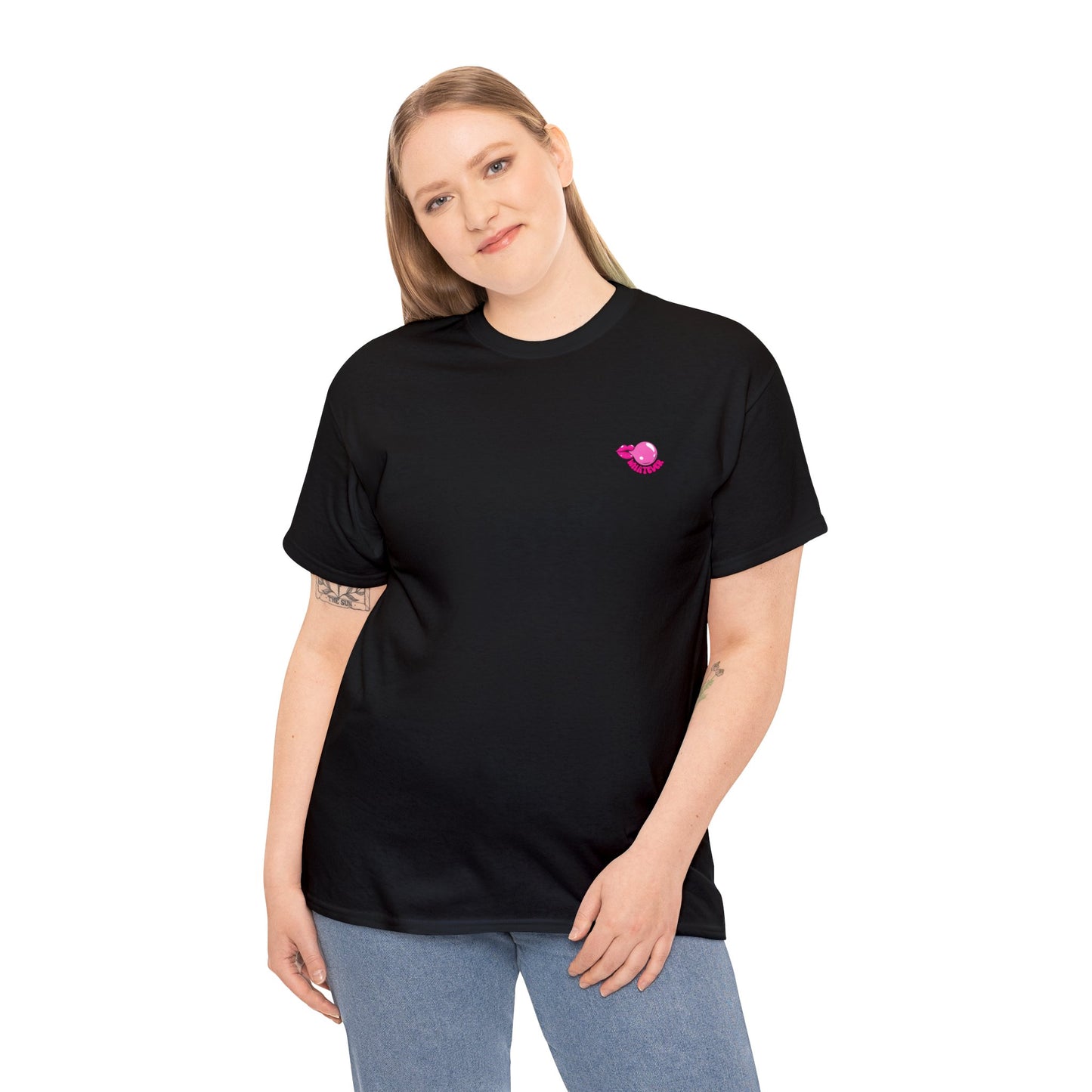 Unisex Whatever Lip Bubble Blowing T-shirt (Multiple Colours)